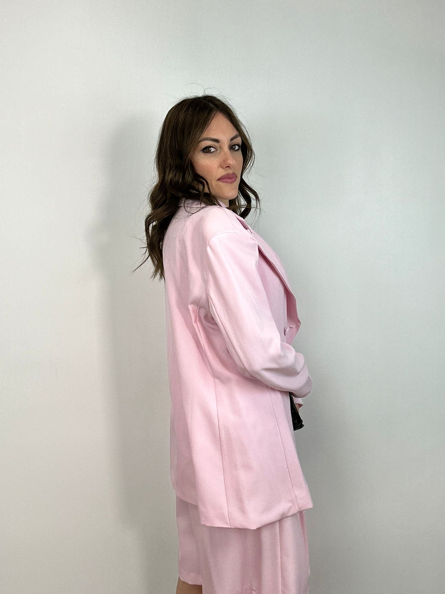 Coordinato L068 ( Bermuda + blazer) Rosa