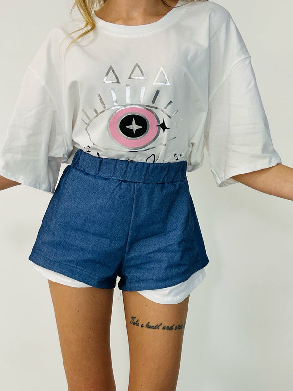 T-shirt Eye - Argento