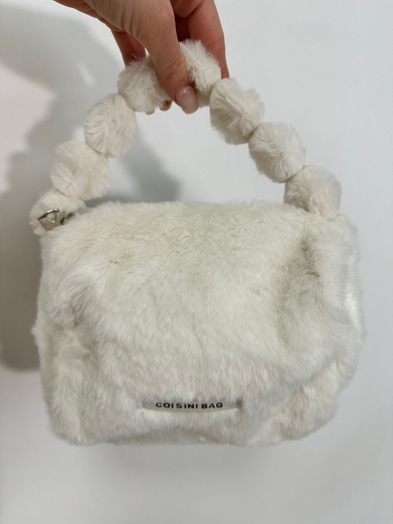 Pochette in peluche - Bianco