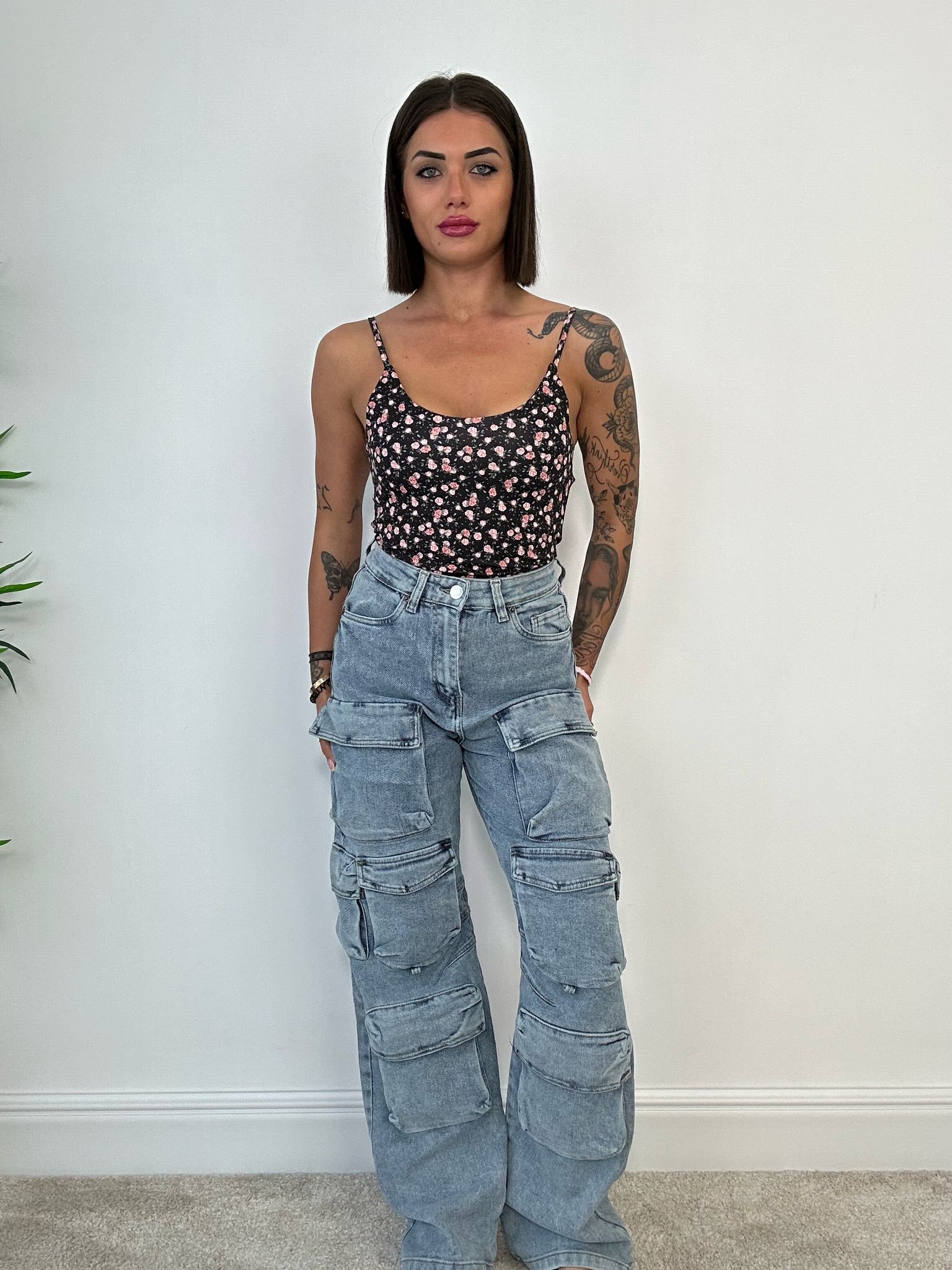 Jeans Cargo - Lavaggio Chiaro