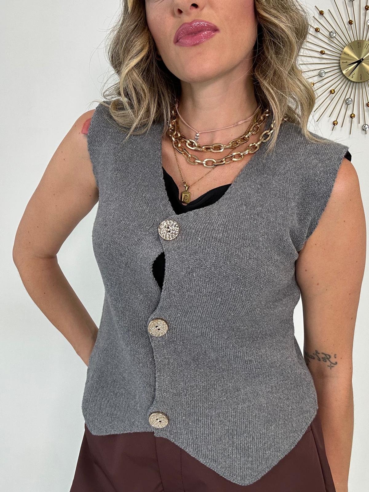 Gilet 24765 - Grigio
