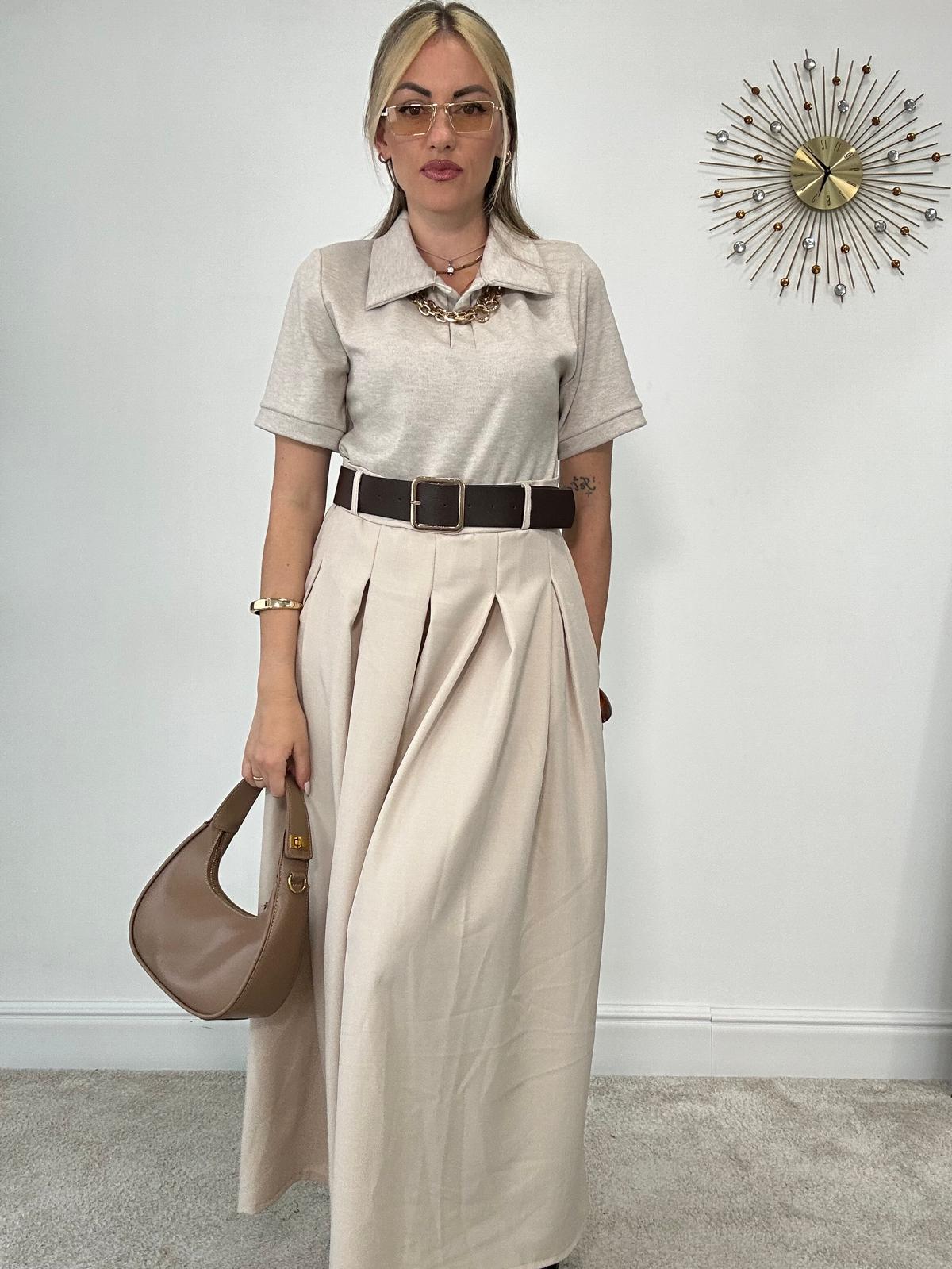 Abito M5811 - Beige