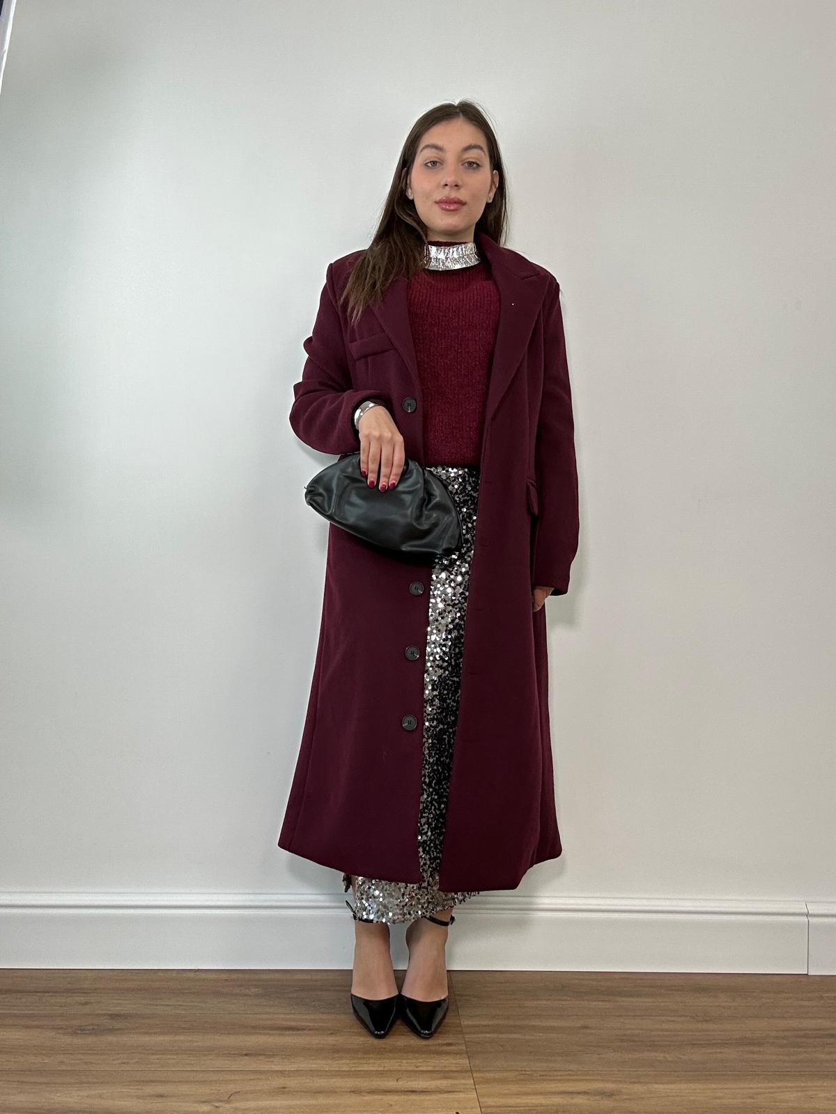 Maglione con spalline 3101 - Bordeaux