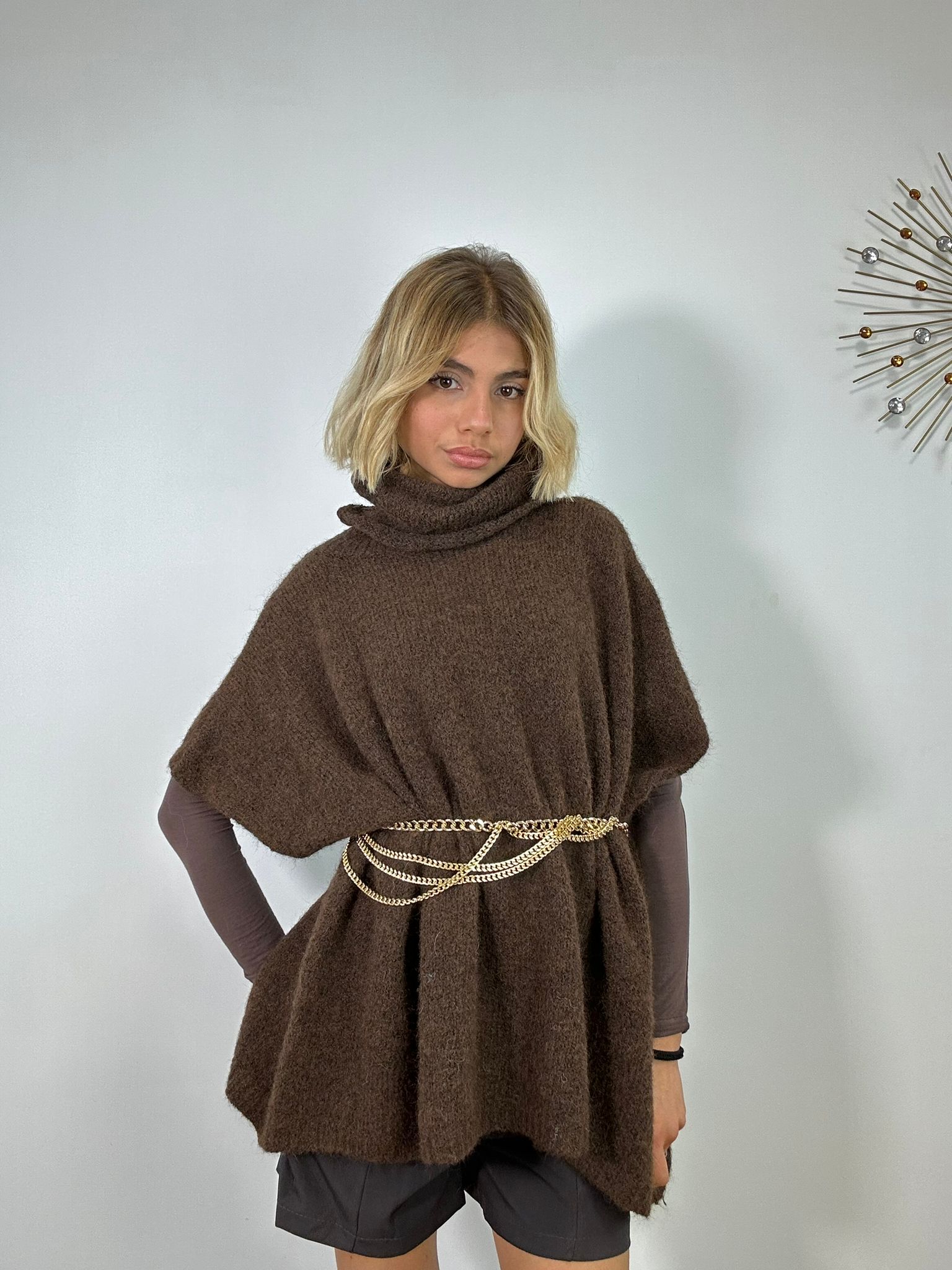 Maxi Maglione 3028 - Marrone