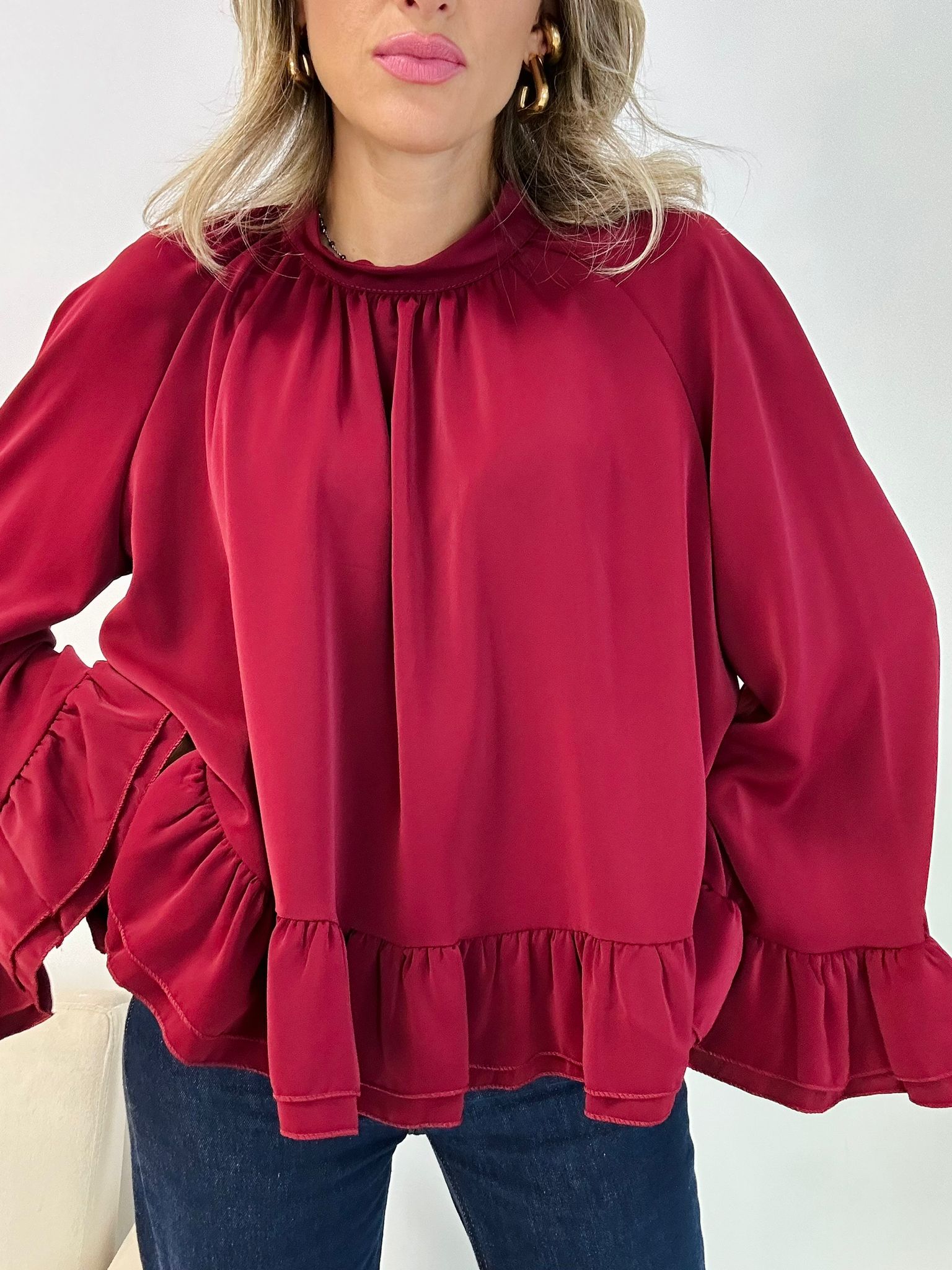 Blouse Margot - Bordeaux