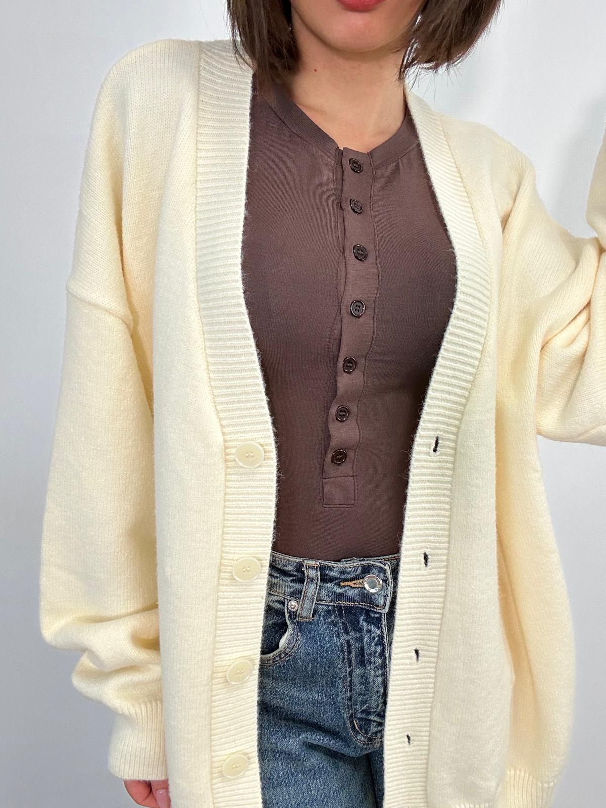 Cardigan 901 - Panna