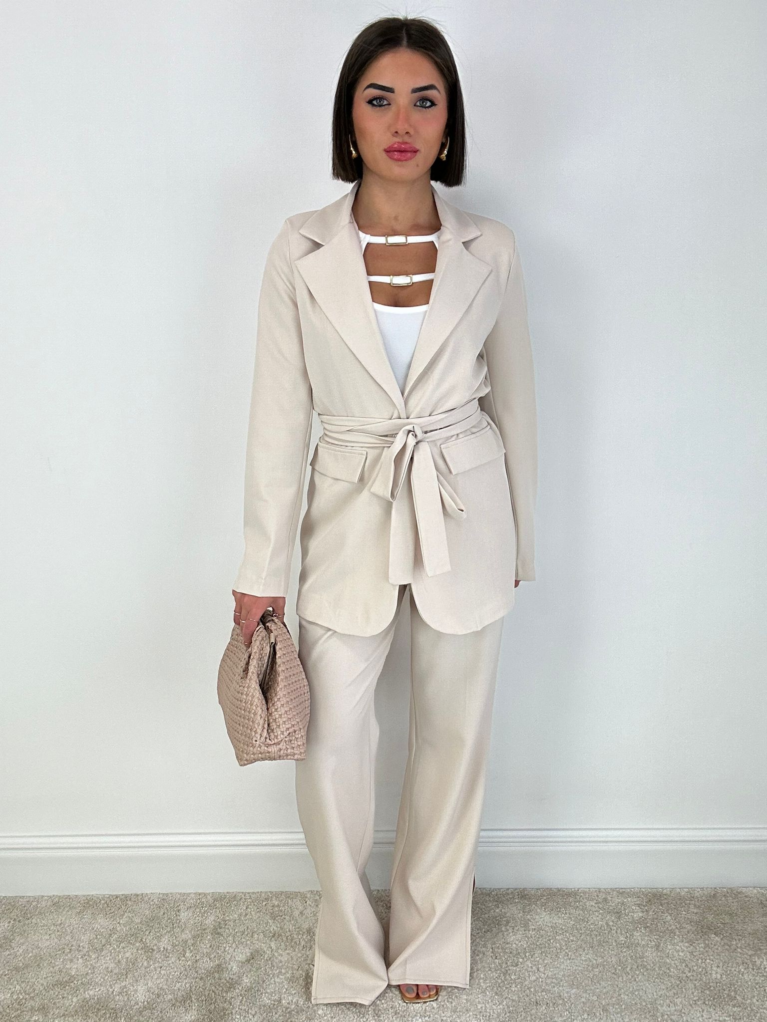 Tailleur Paris (Blazer + Hose) Beige