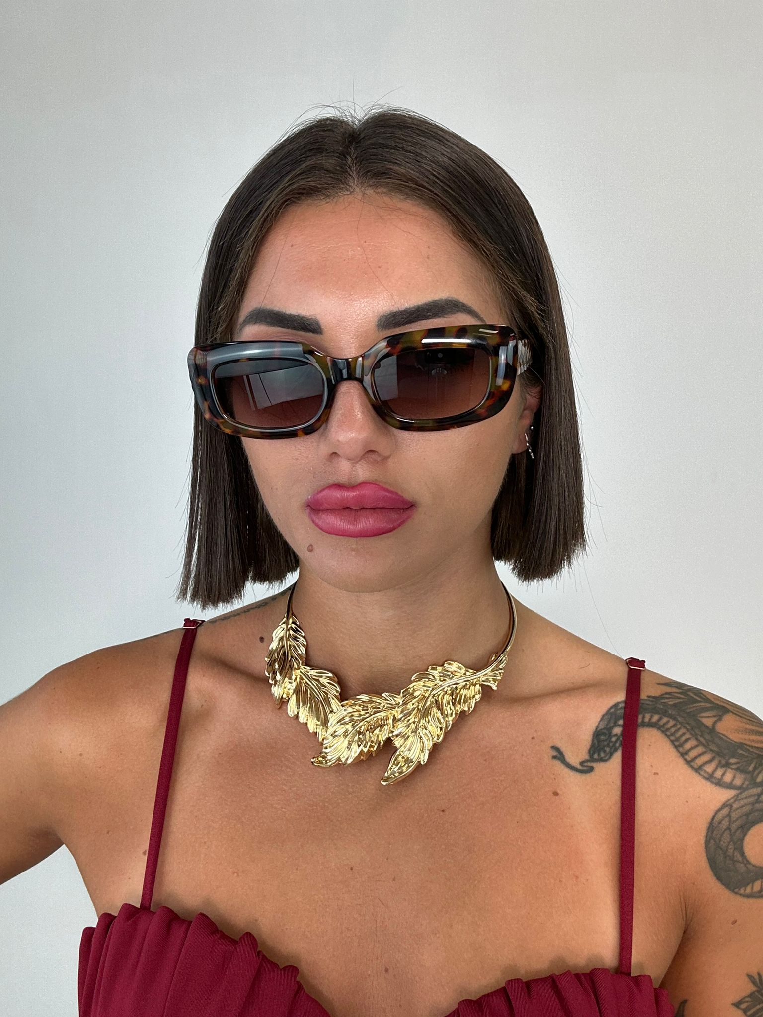 Occhiali da sole forma rettangolare - Animalier
