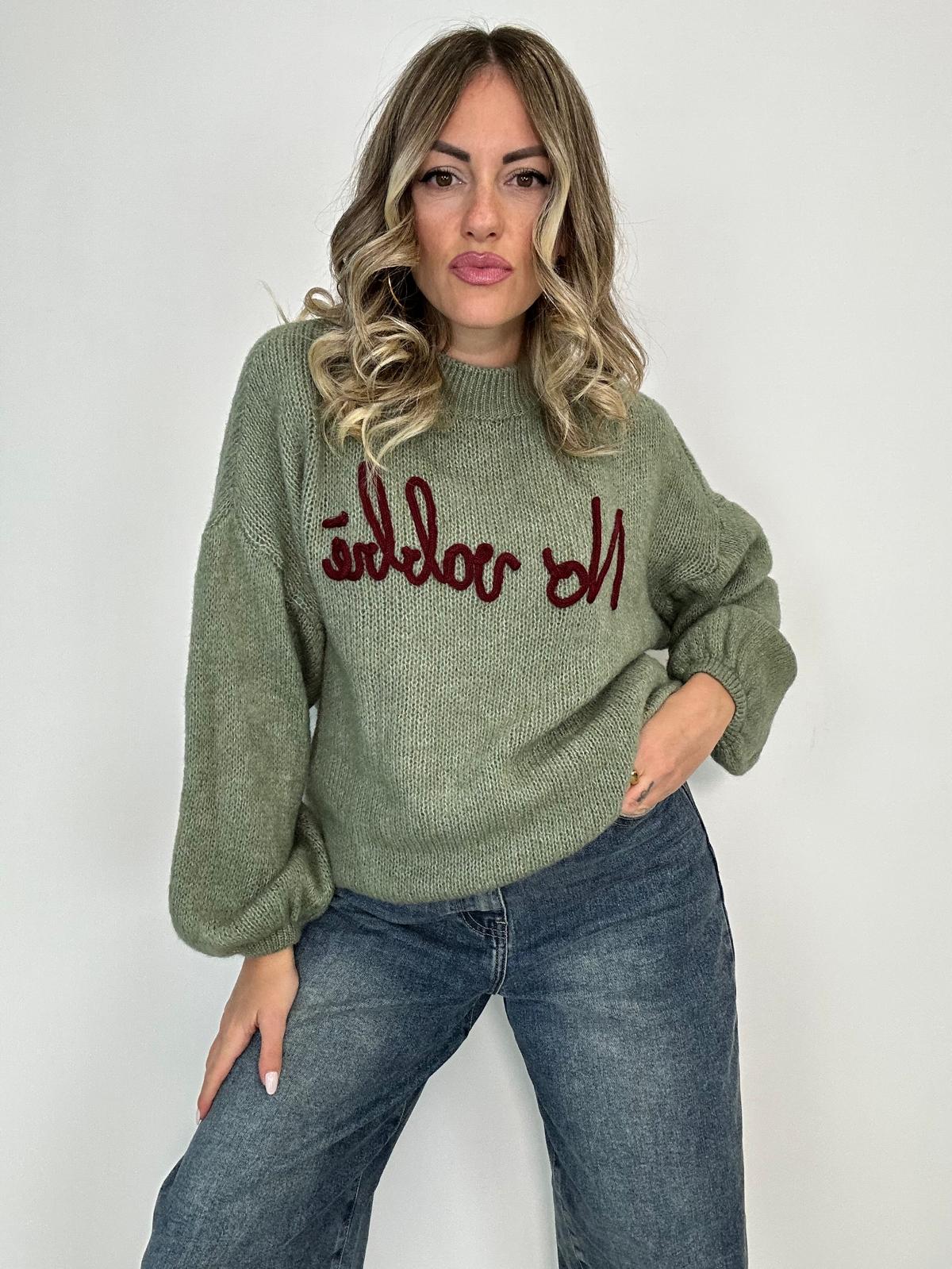 Maglione (No Vabbè) 2702 - Verde