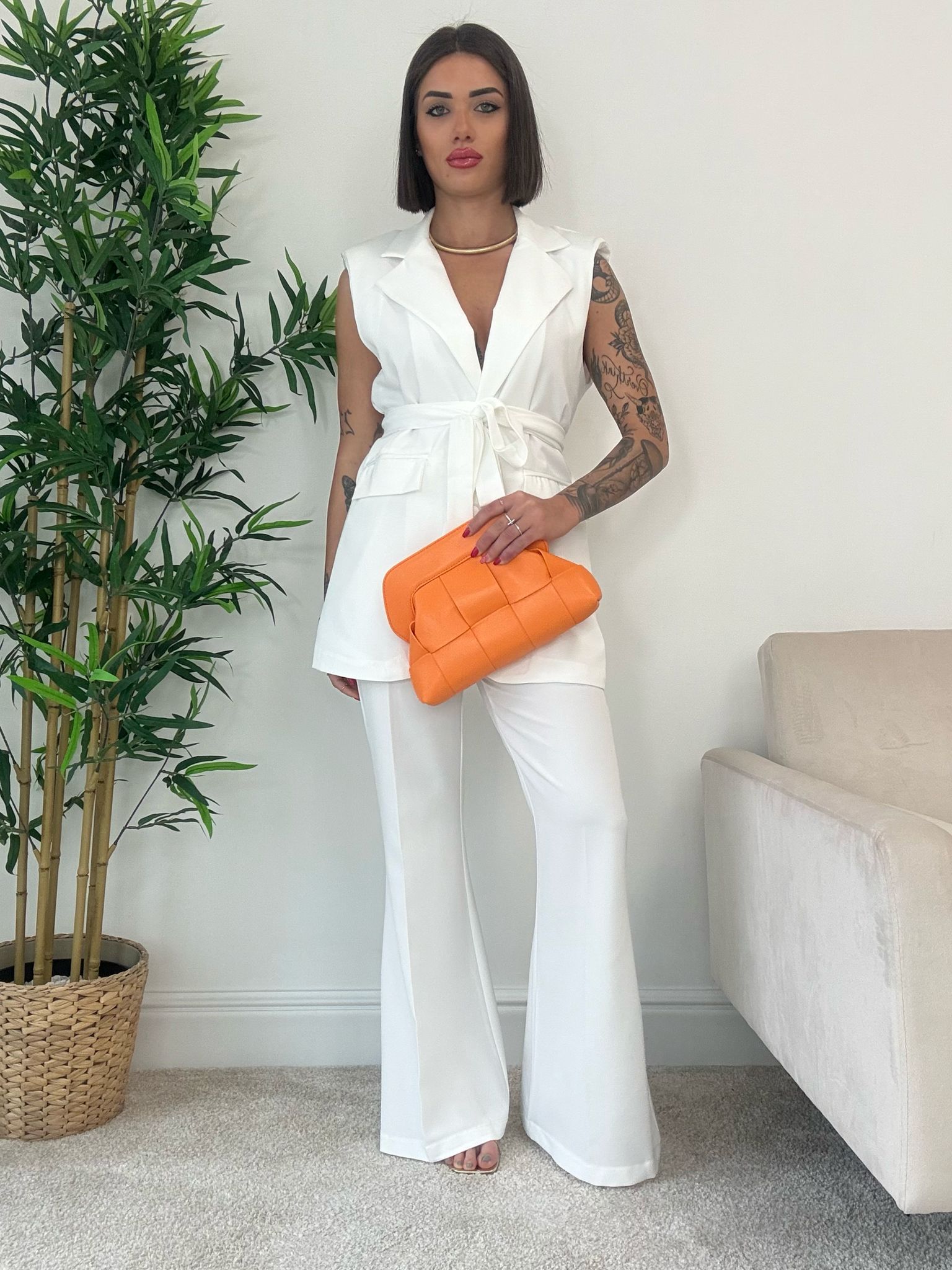 Tailleur Monique (Blazer + Pantalone) Bianco