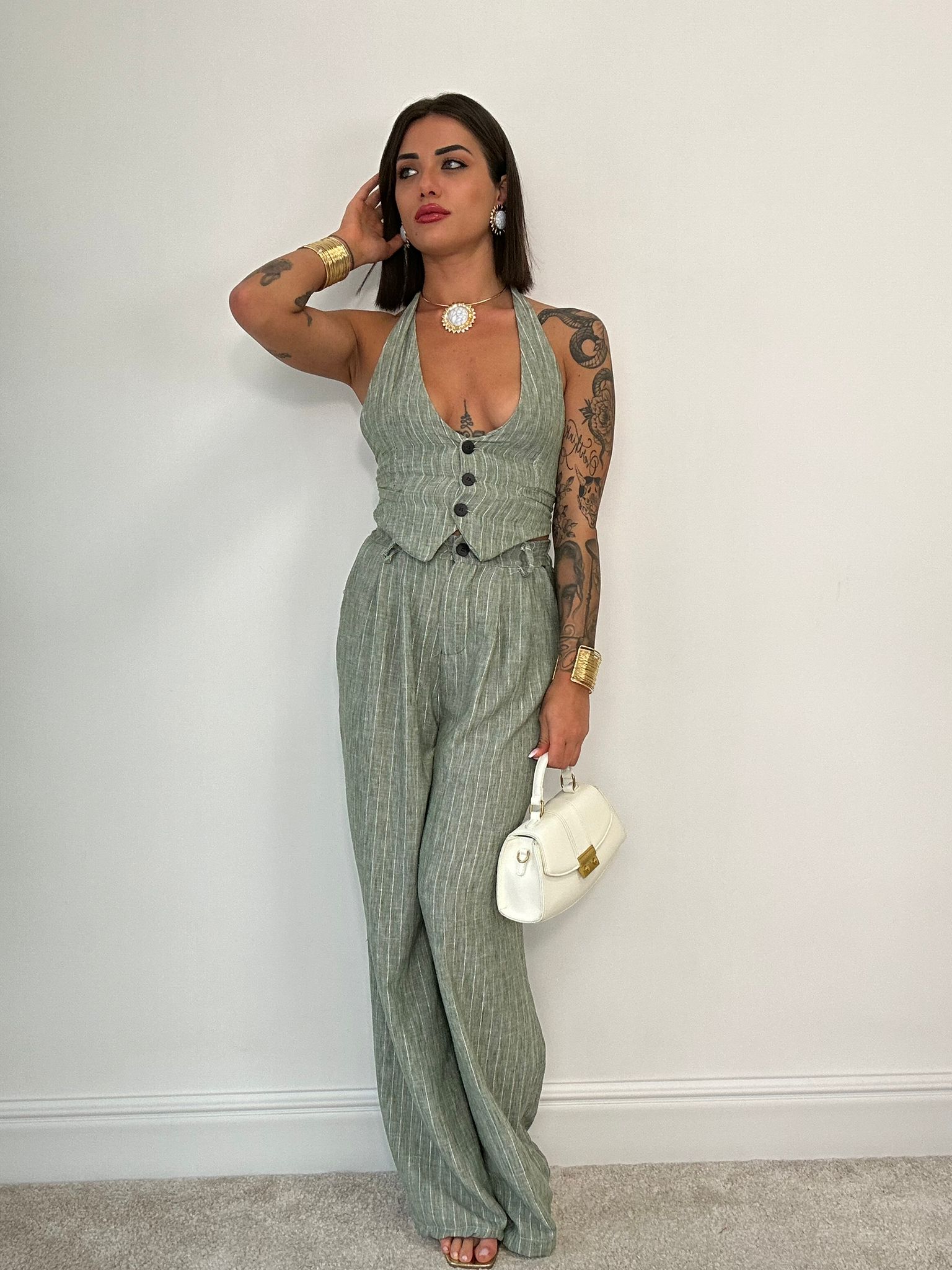 Coordinato Bali (Gilet + Pantalone) Verde
