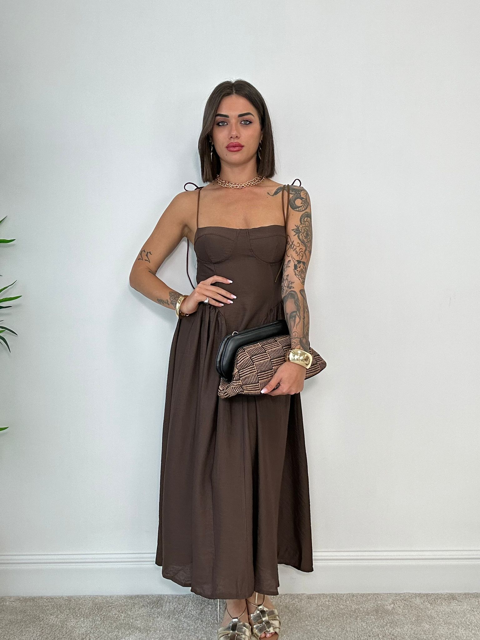 Abito Aurora - Marrone