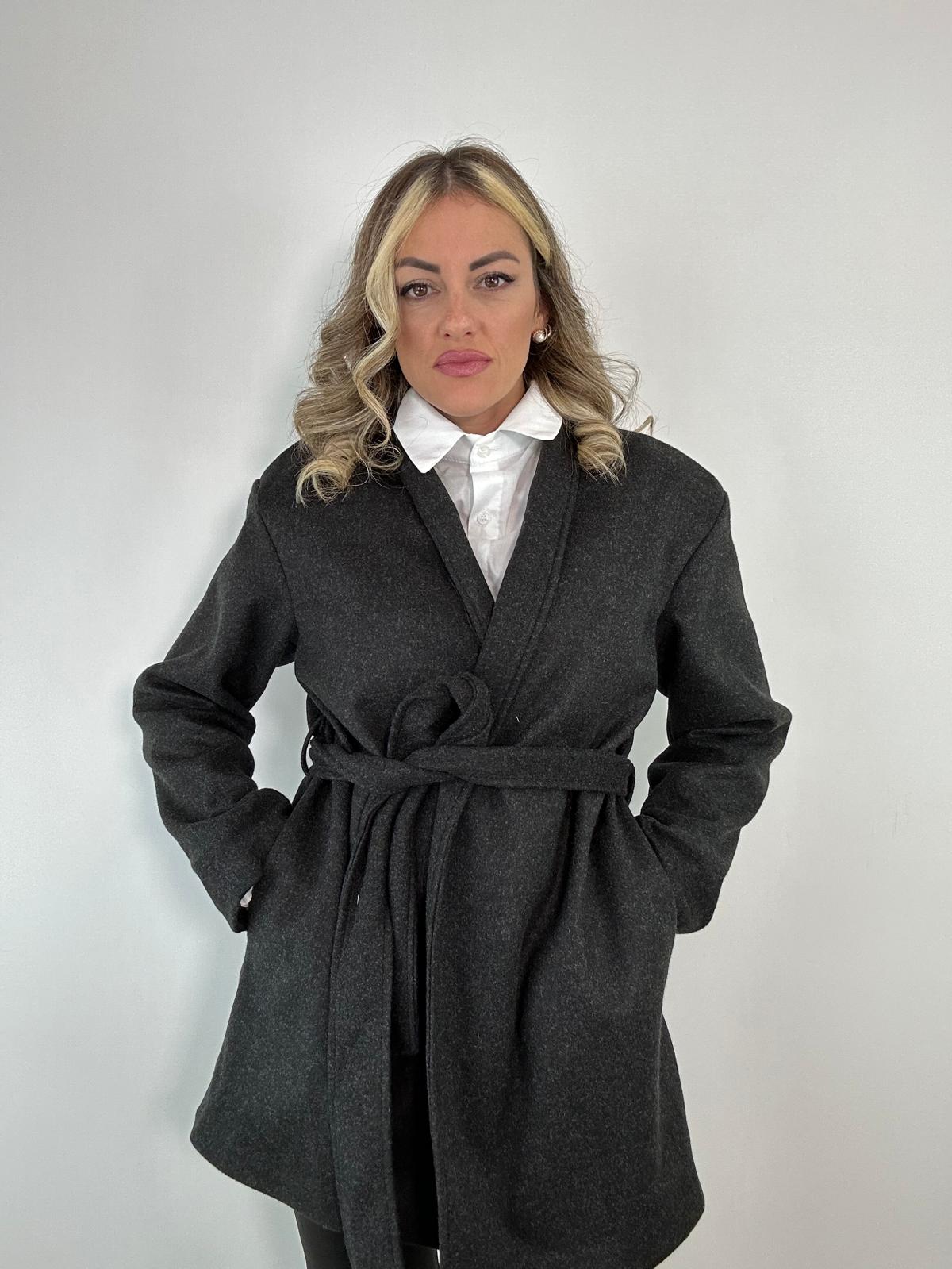 Cappotto 6758- Grigio scuro