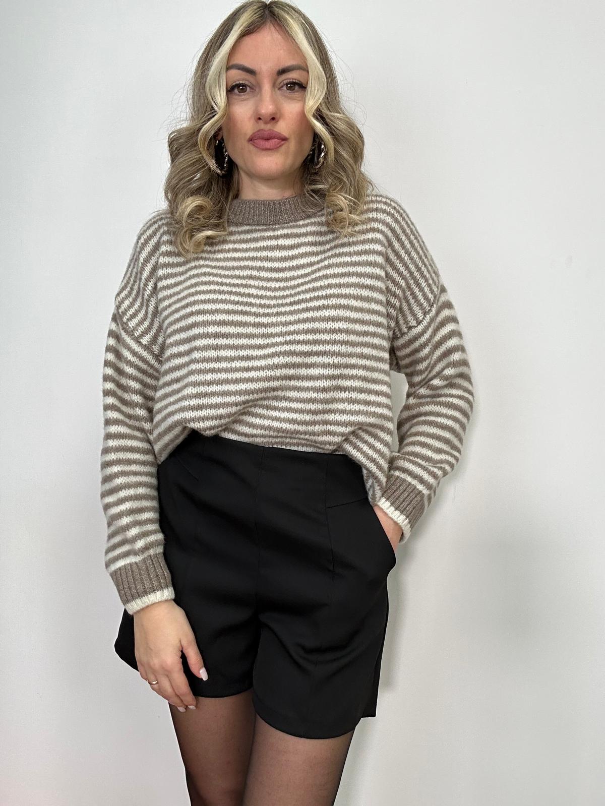 Maglione A3279 - Tortora