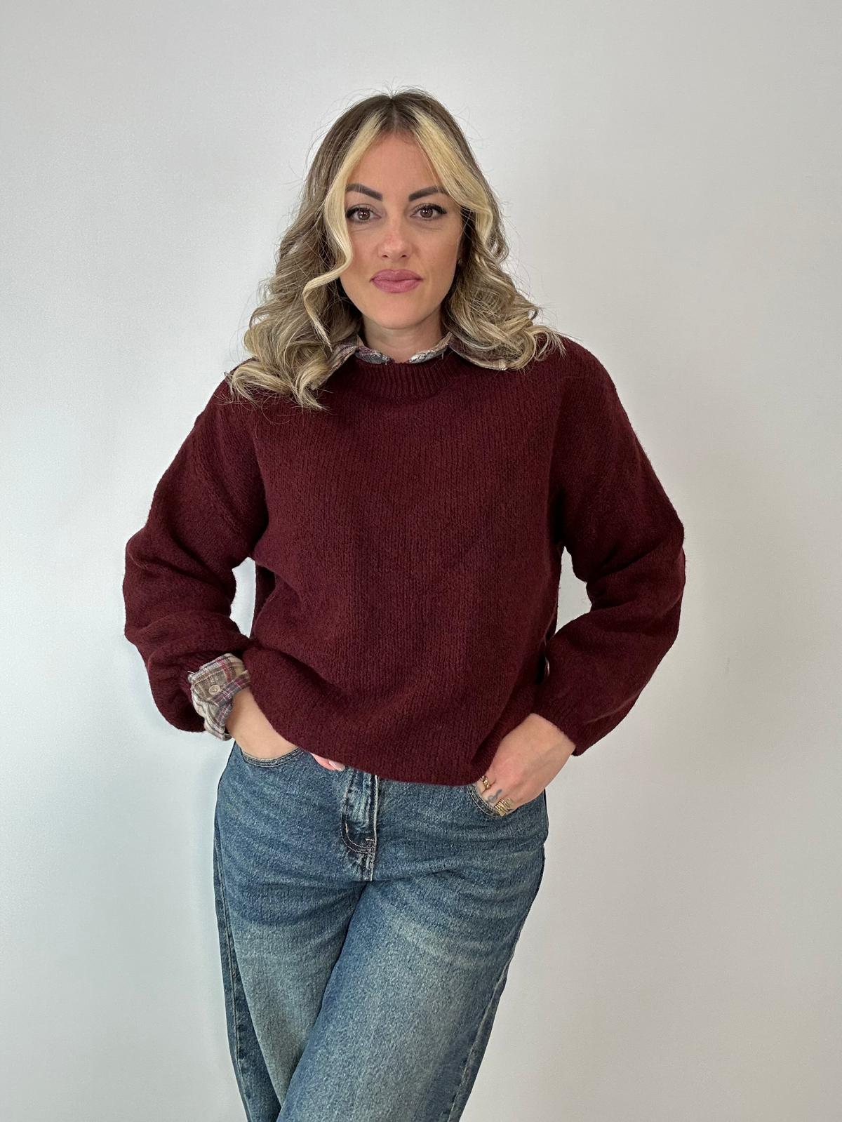 Maglione 2412 - Bordeaux