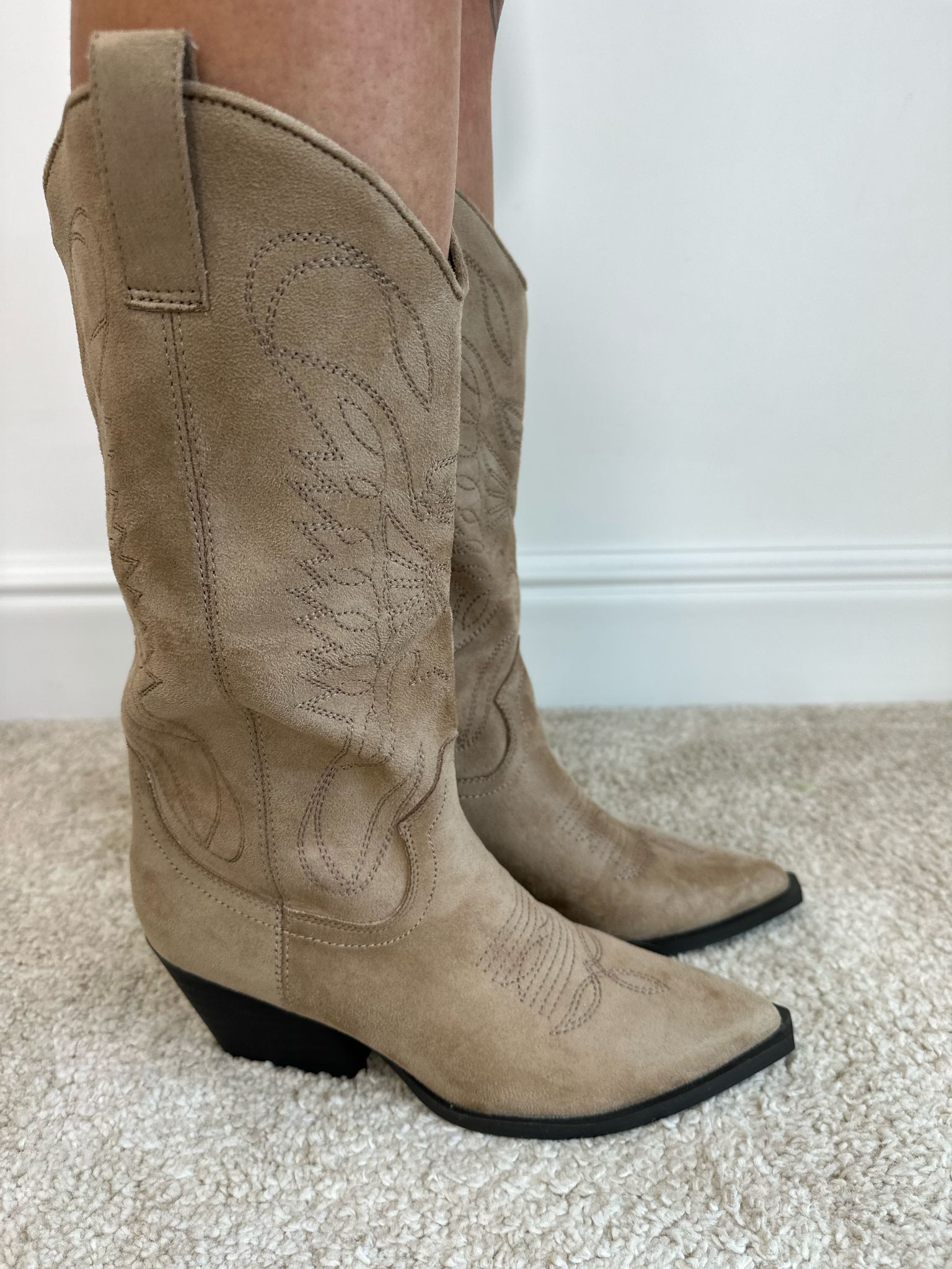 Camperos tacco medio Beige DISPONIBILE SOLO 39