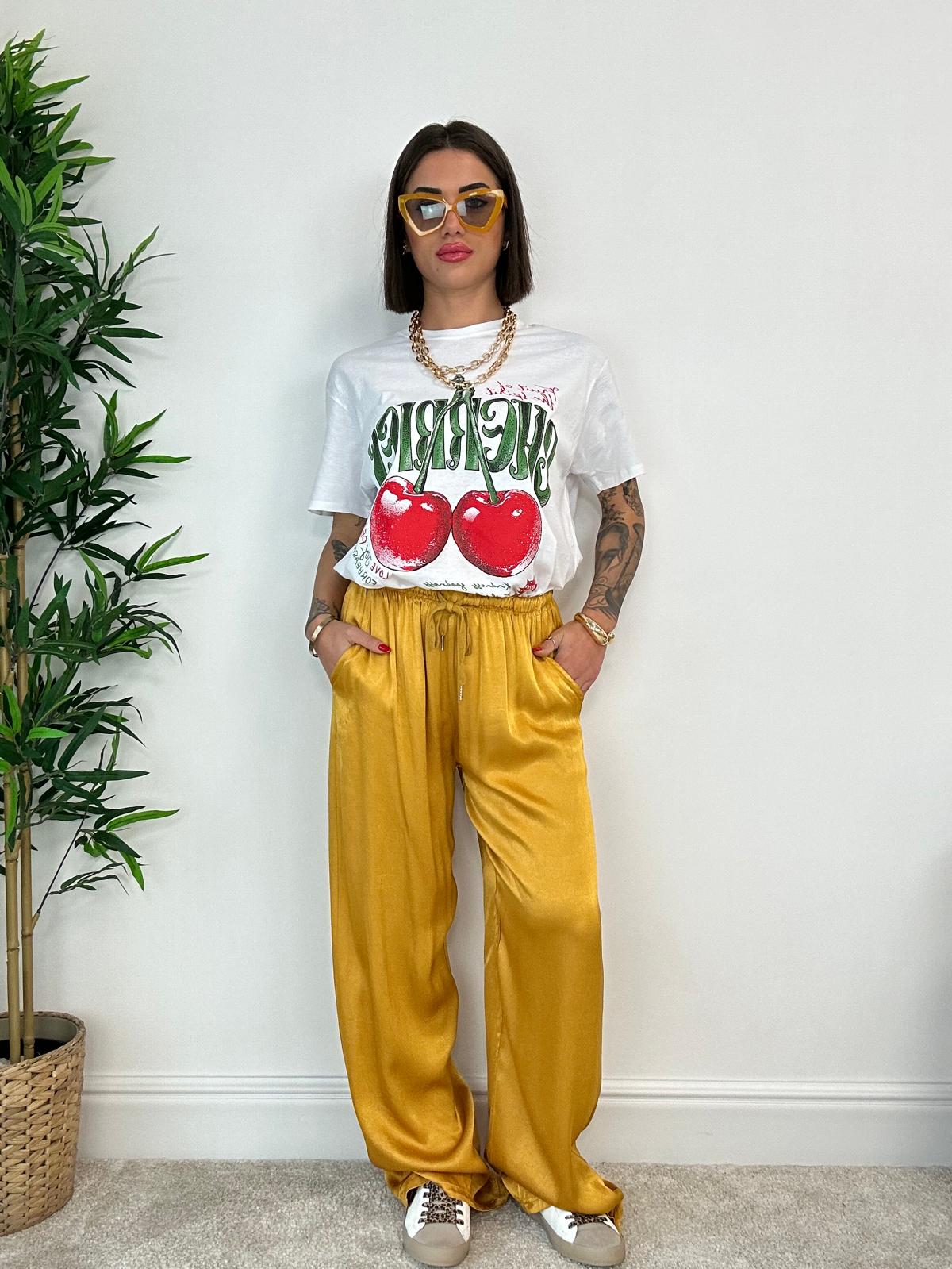 T-shirt Cerises - Blanc