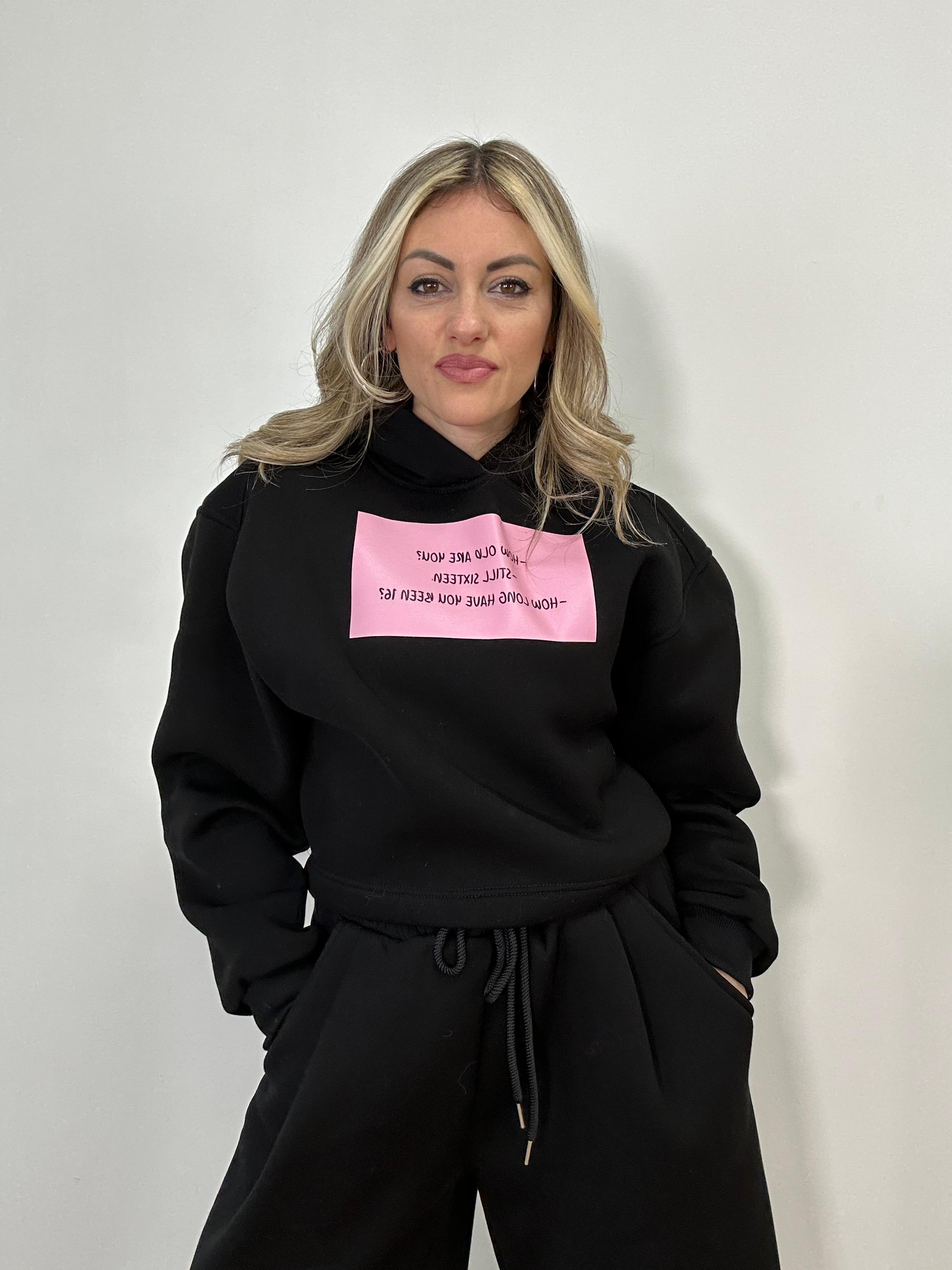 Felpa 2685F-01 - Nero