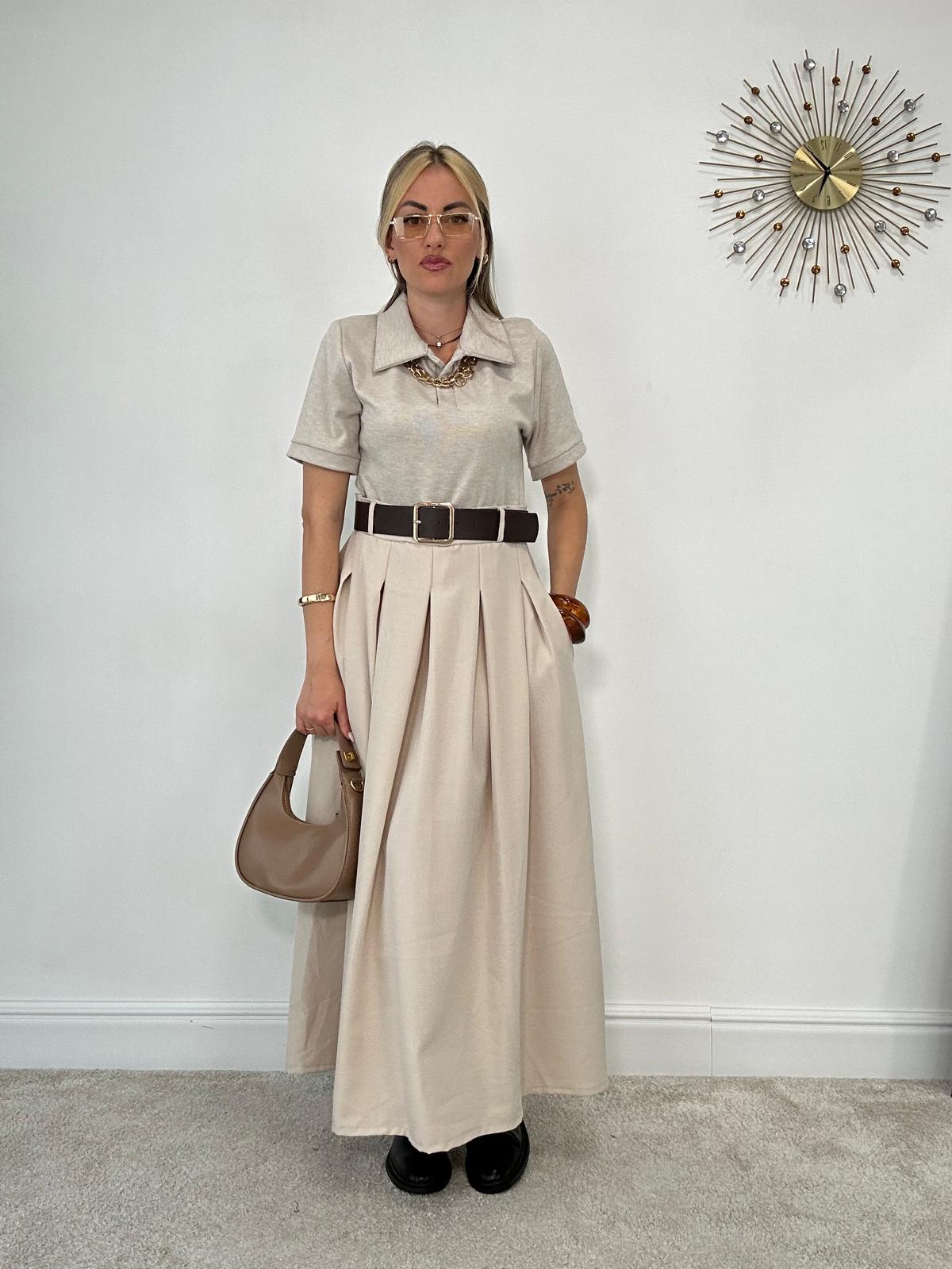 Abito M5811 - Beige