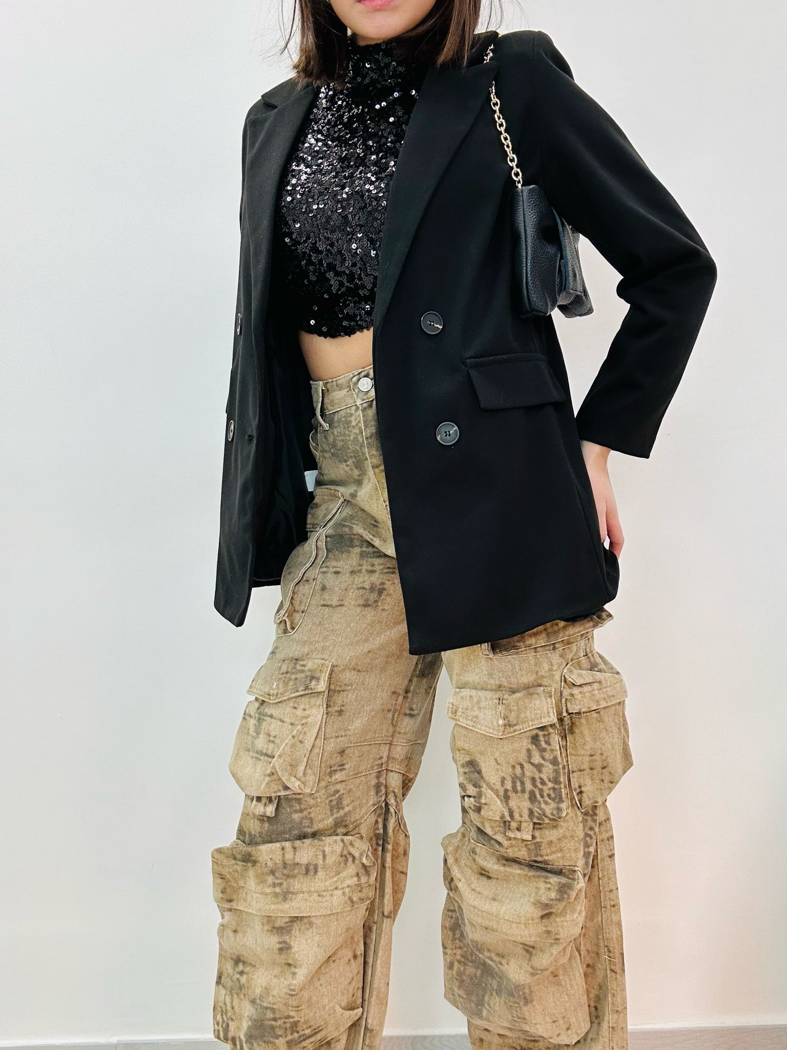 Milly Cargo Jeans – Beige – VERFÜGBAR ML