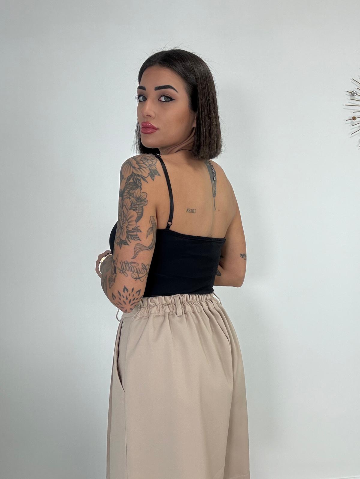 Body Scollo a Cuore - Nero