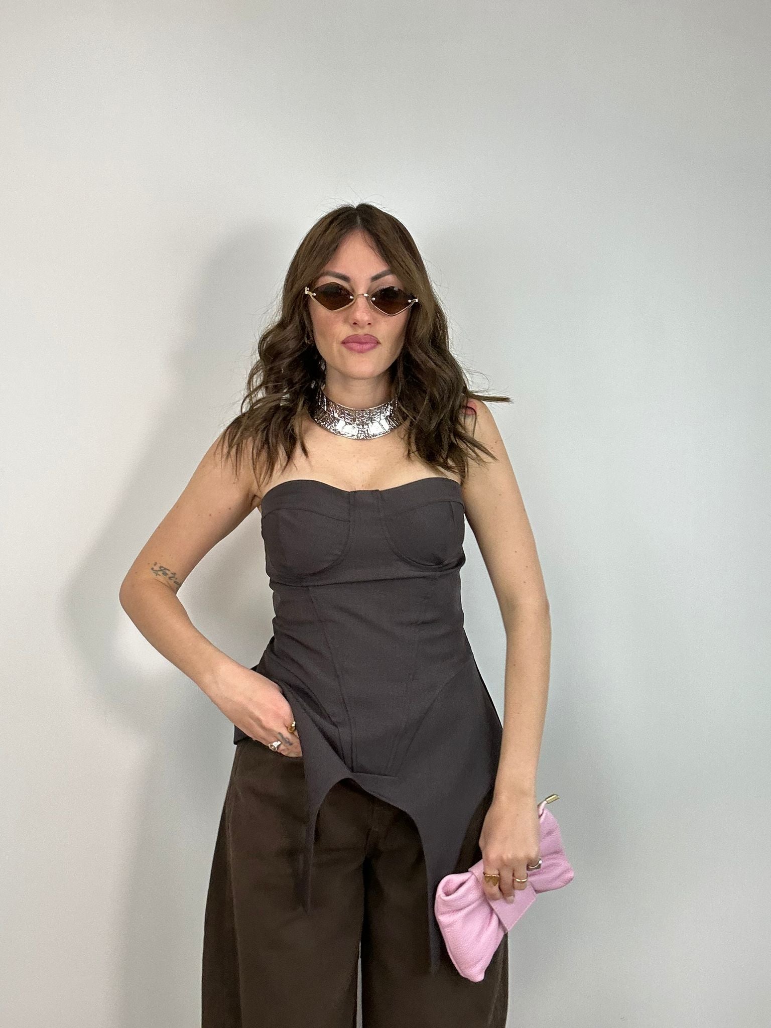 Top a corpetto 26003 - Nero