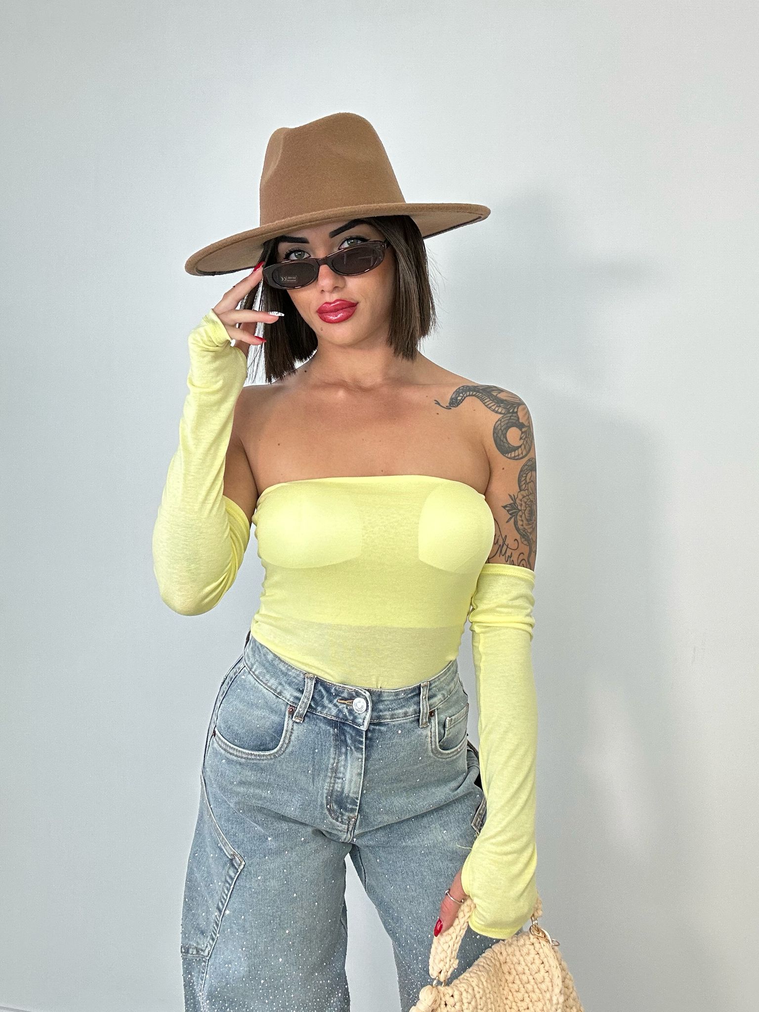 Top Crop - Giallo