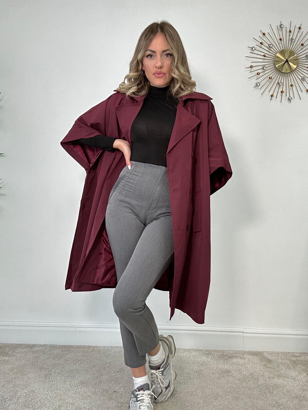 Trench Mezza Manica - Bordeaux