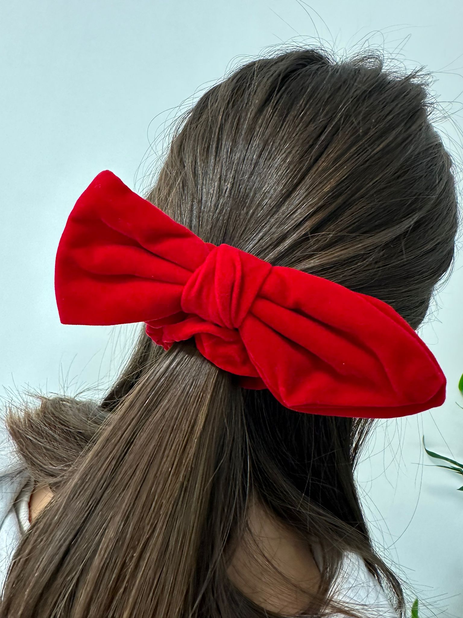 Elastico per capelli a fiocco - Rosso