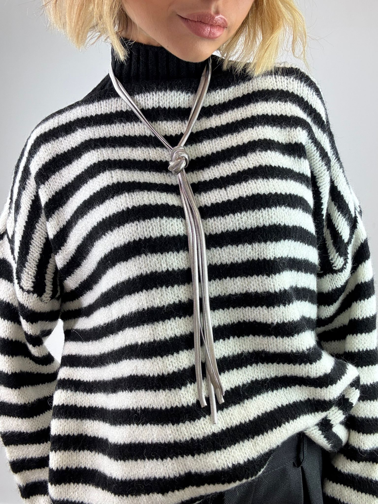 Collana pendente con nodo - Argento