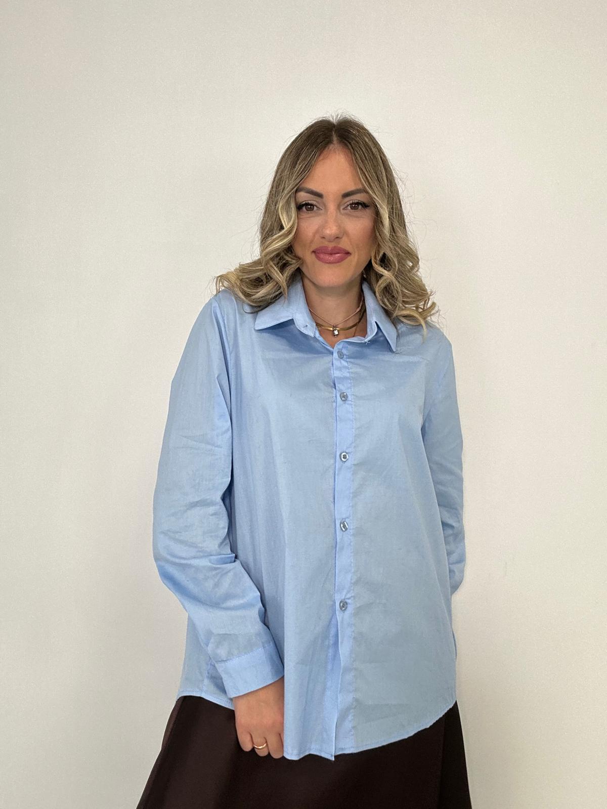 Camicia Basic 30312 - Celeste