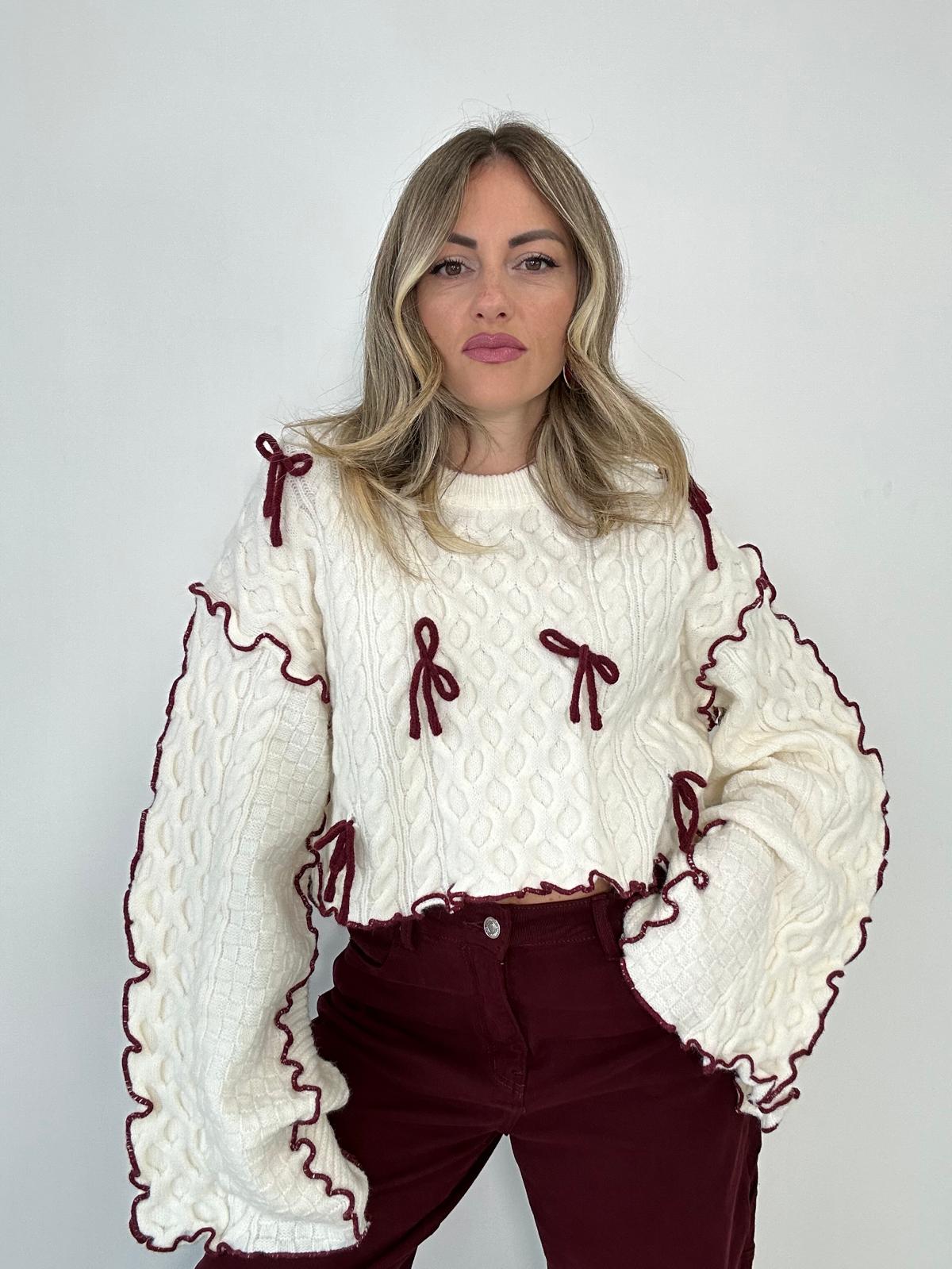 Maglione PL7057 - Bianco