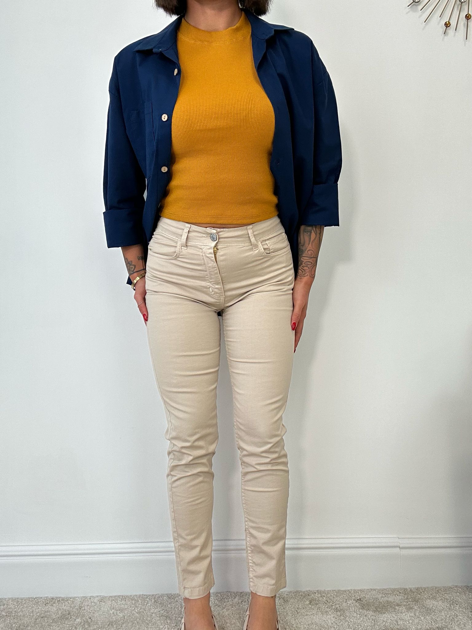 Jeans Skinny - Beige