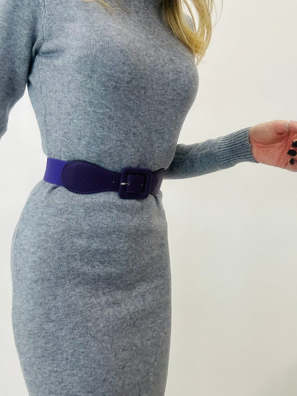 Gürtel mit elastischem Bund – Lila