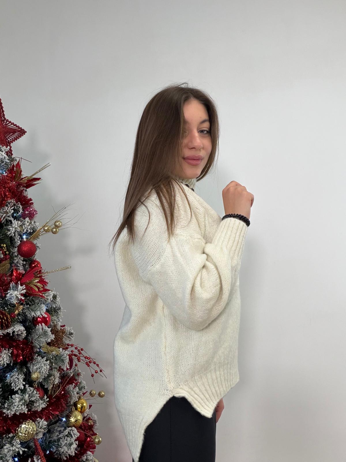 Maglione A2516 - Bianco