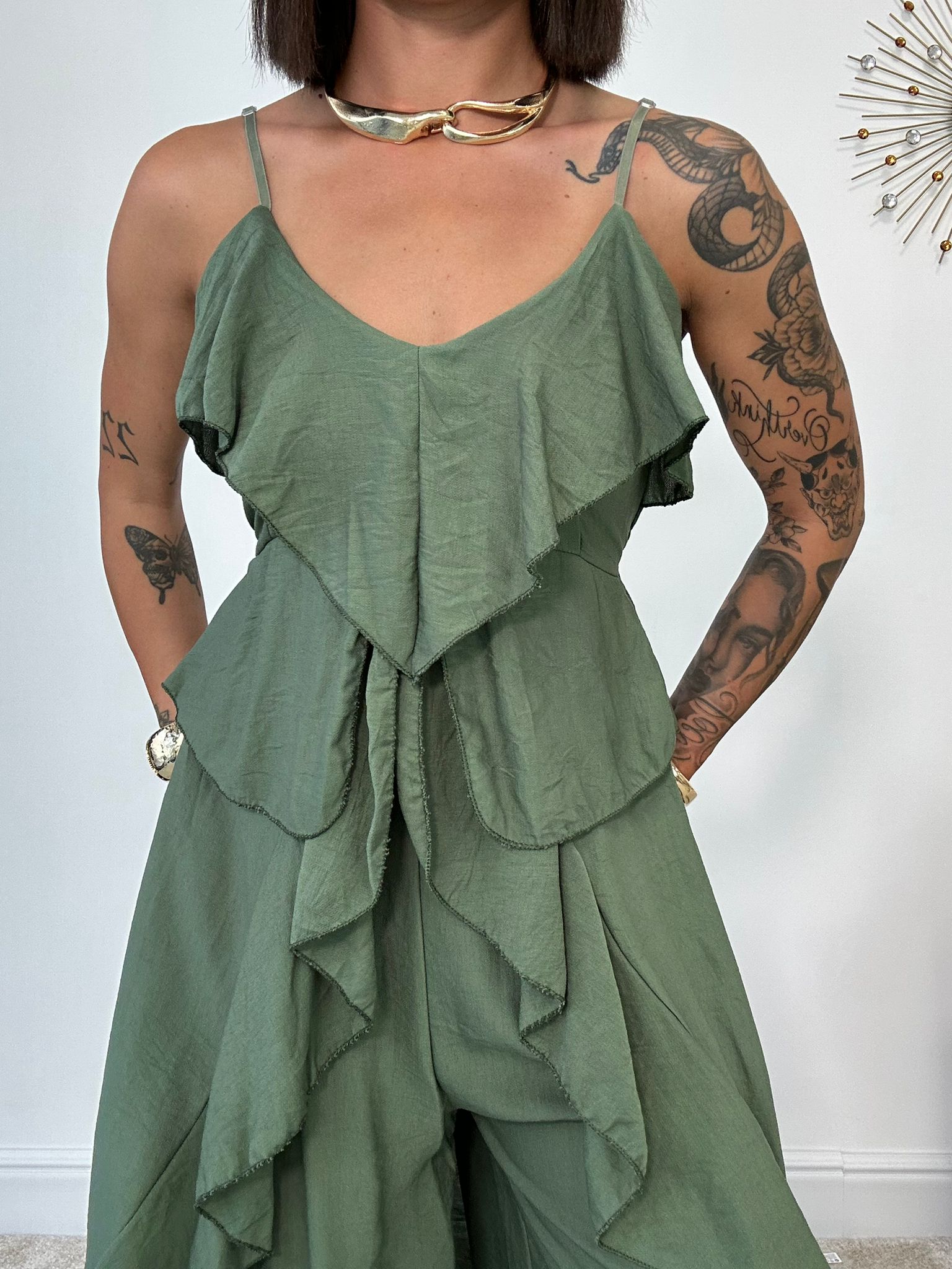 Coordinato Granada (Top Lungo + Pantalone) Verde