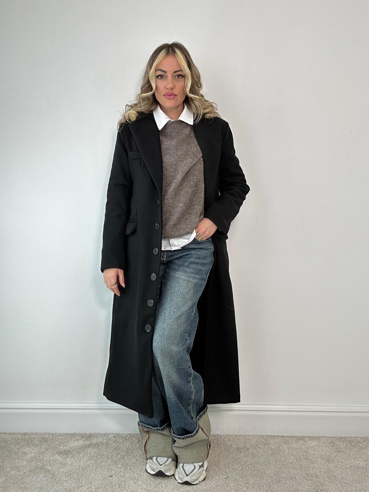 IN ARRIVO MERCOLEDI' 5 NOVEMBRE Cappotto lungo 88802 - Nero