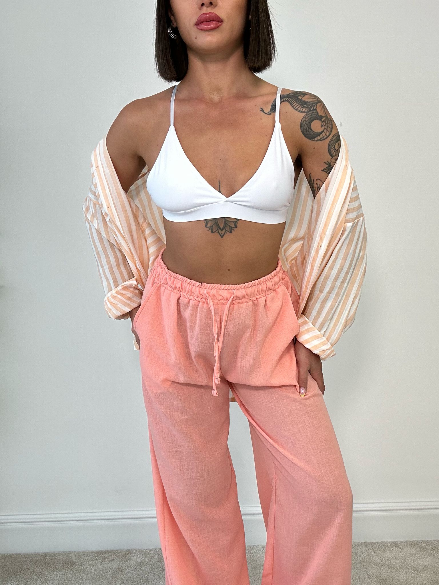 Camicia a righe - Pesca