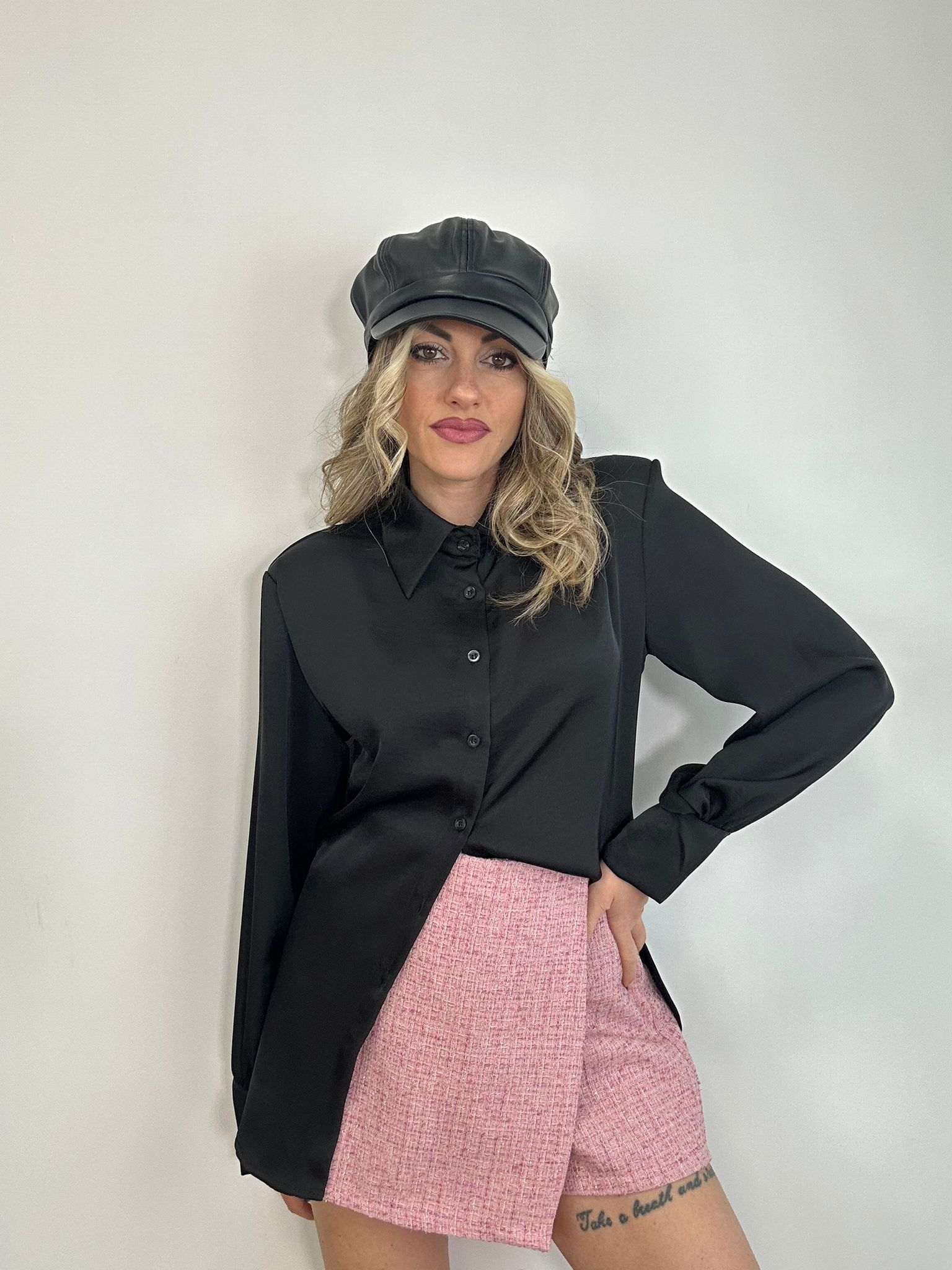 Gonna Pantaloncino Tweed 26057 - Rosa