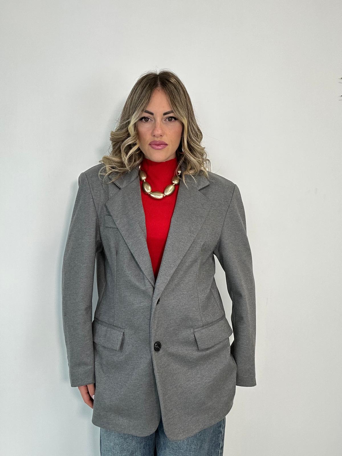 Giacca a Cappotto 6118 - Grigio