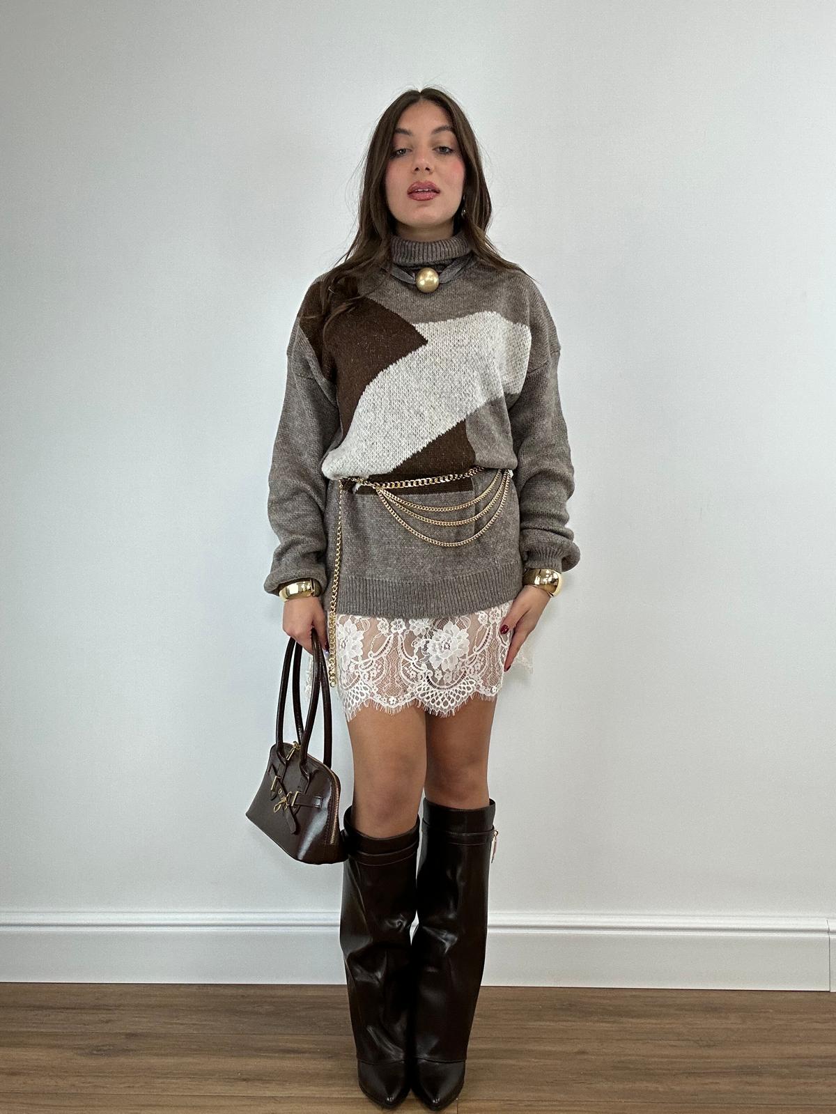 PREORDINE IN ARRIVO 25 NOVEMBRE - Abito 25865 - Fango