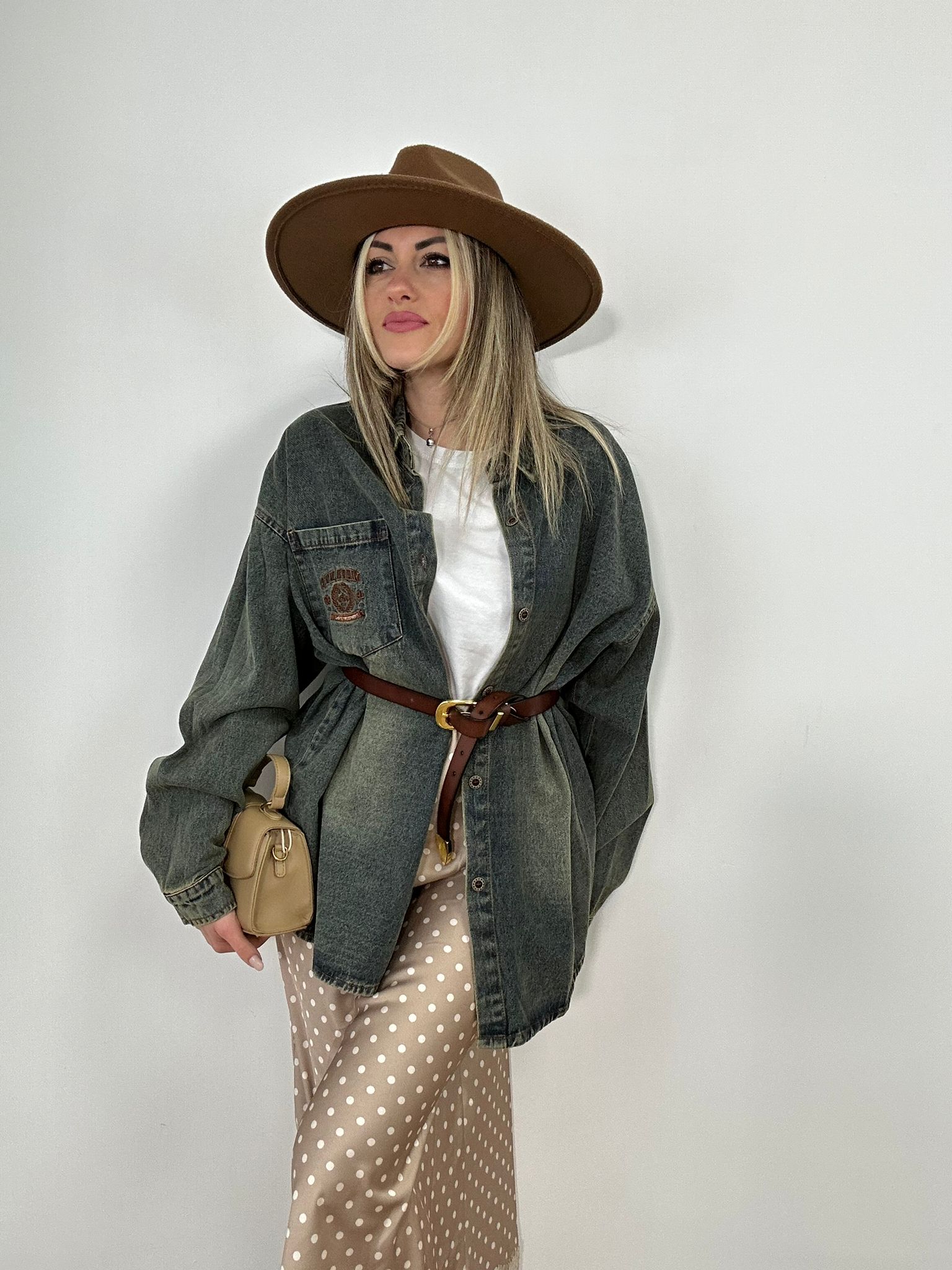 MC926 Maxi-Jeanshemd – Vintage Sandgestrahlt