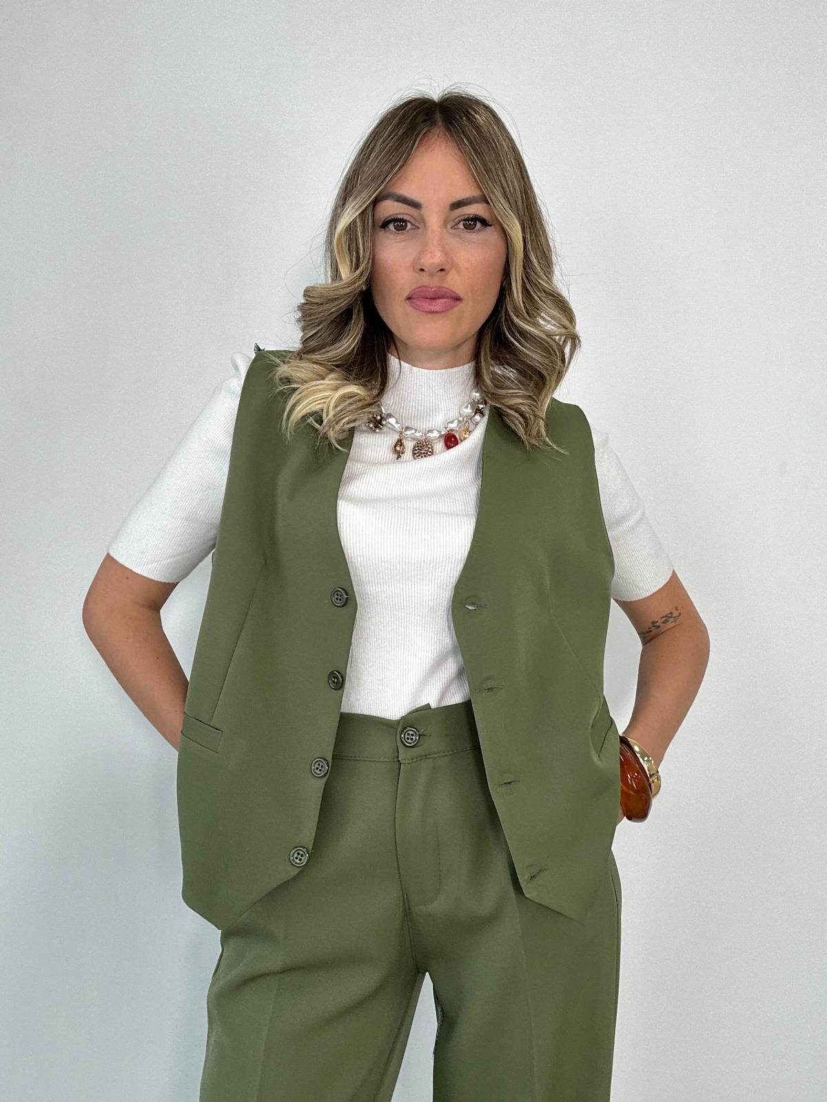 Tailleur Hilary (Gilet + Pantalone) Verde