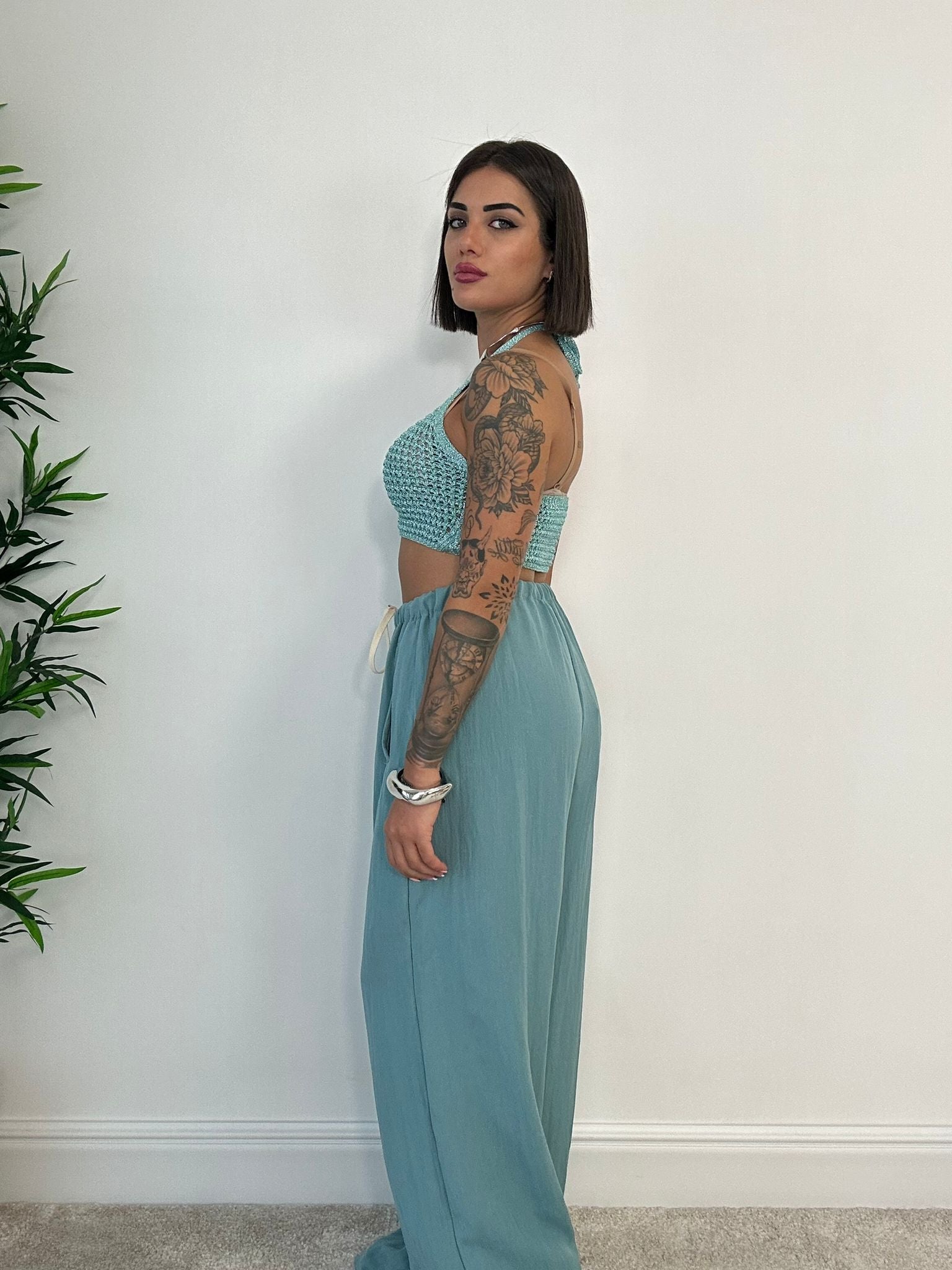 Pantalone Kevin - Verde Tiffany