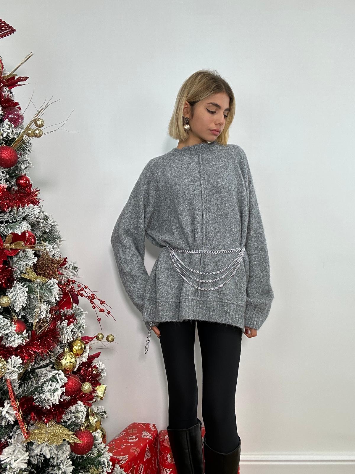 Maglione 33959 - Grigio