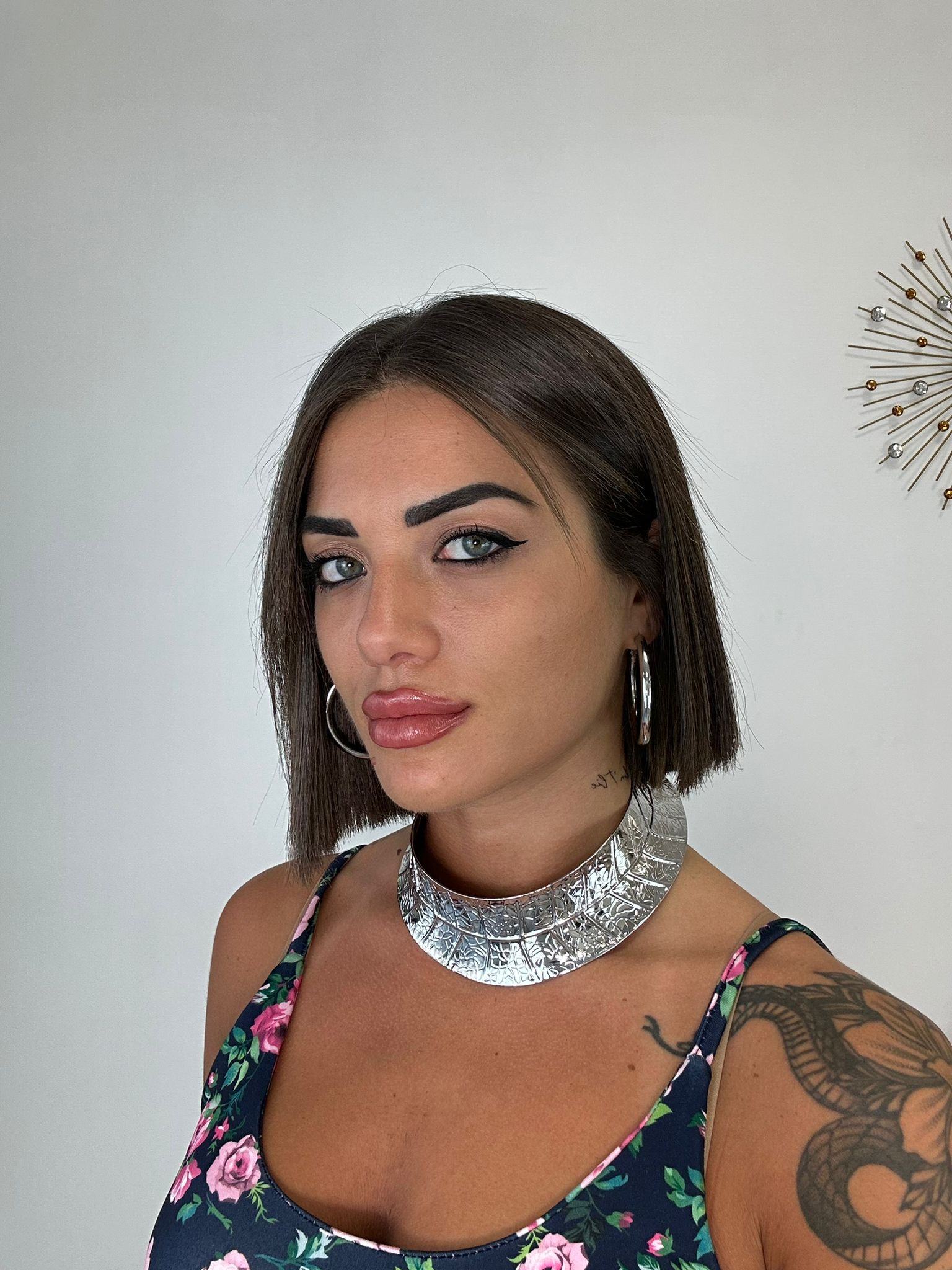 Collana collier rigido - Argento