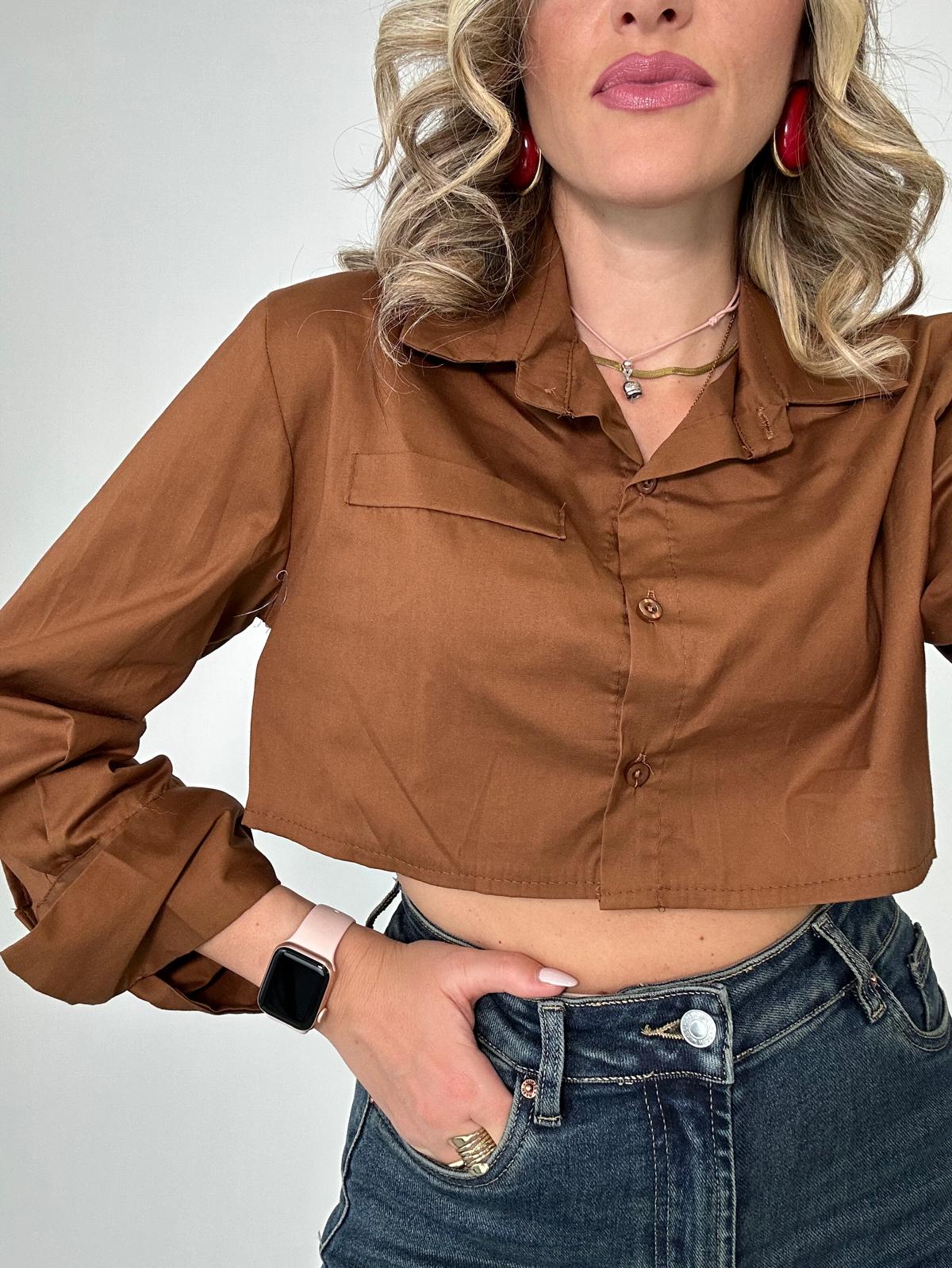 Camicetta Crop NF9150 - Camel