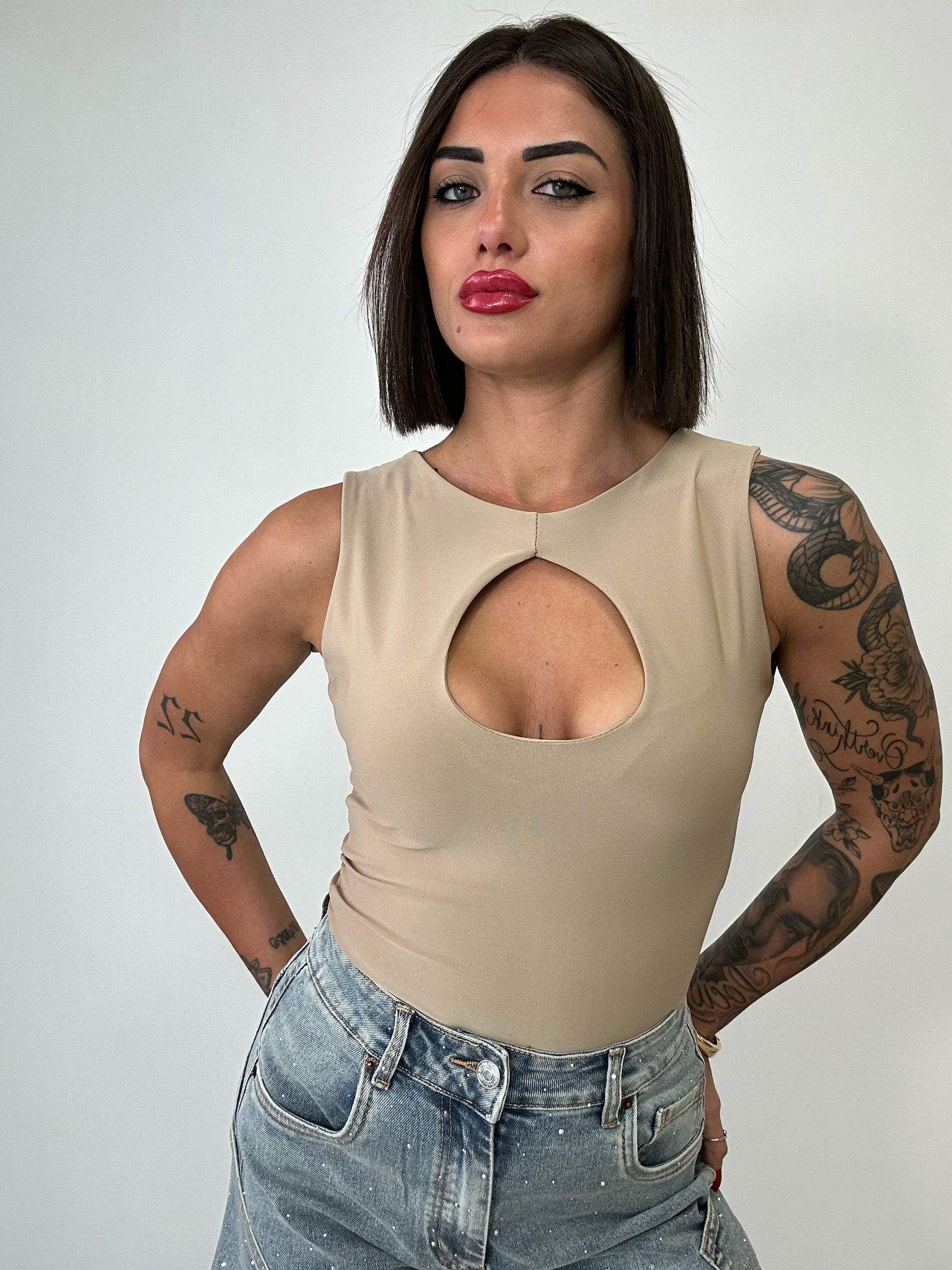 Body Scollo a Goccia - Fango