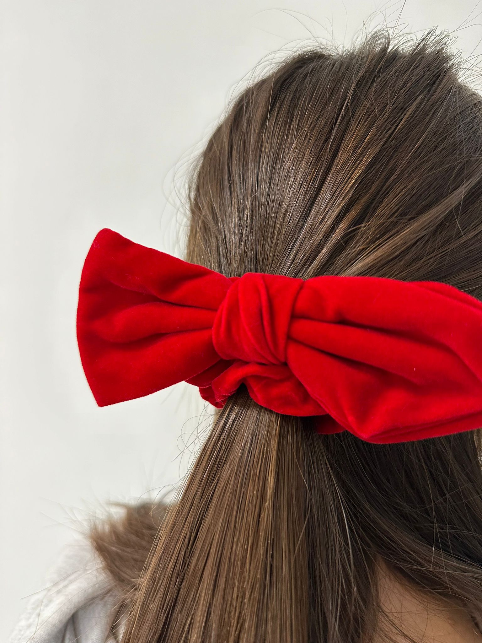 Elastico per capelli a fiocco - Rosso