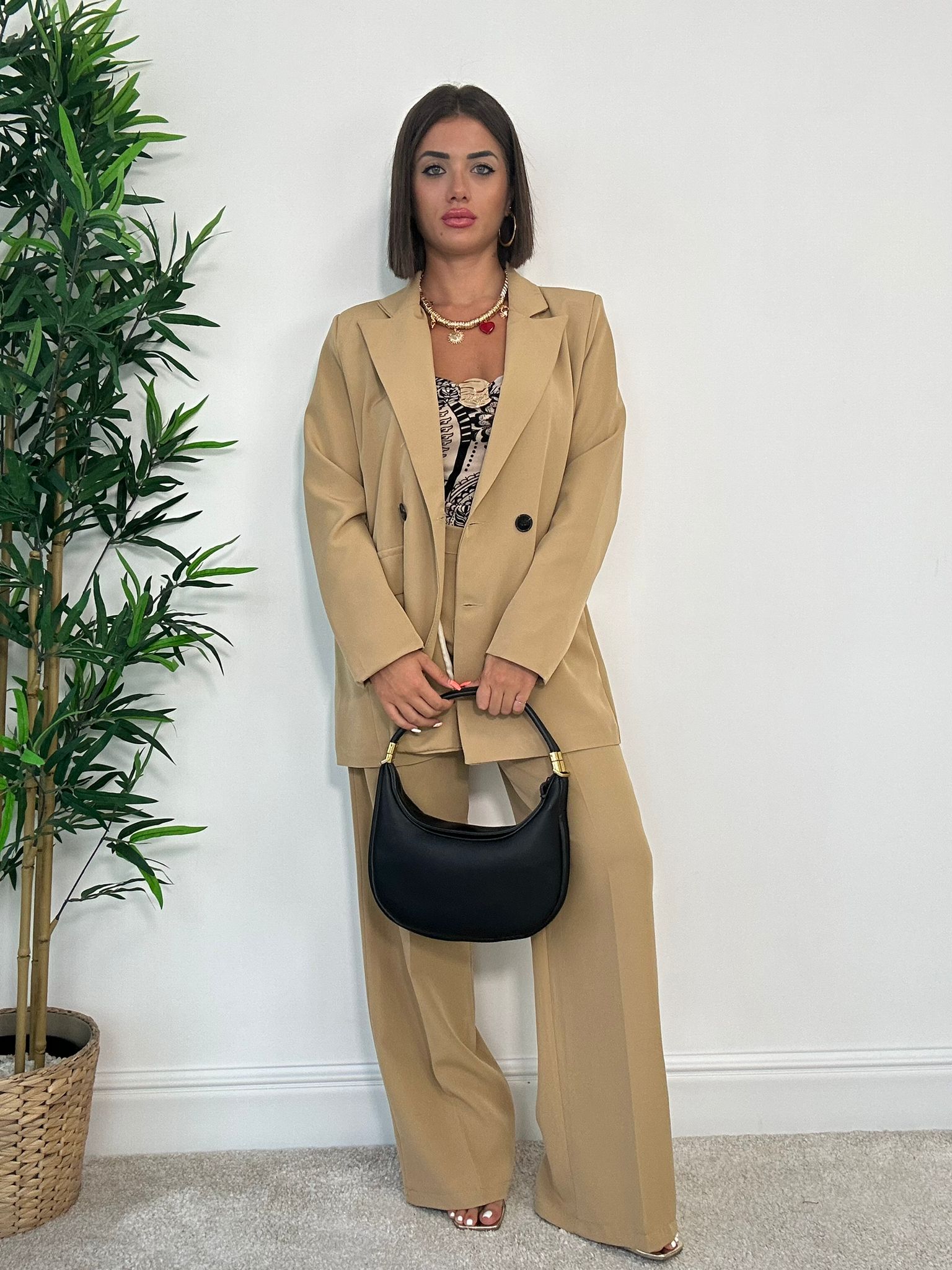 Tailleur Malaga (Blazer Doppio Petto + Pantalone) Beige